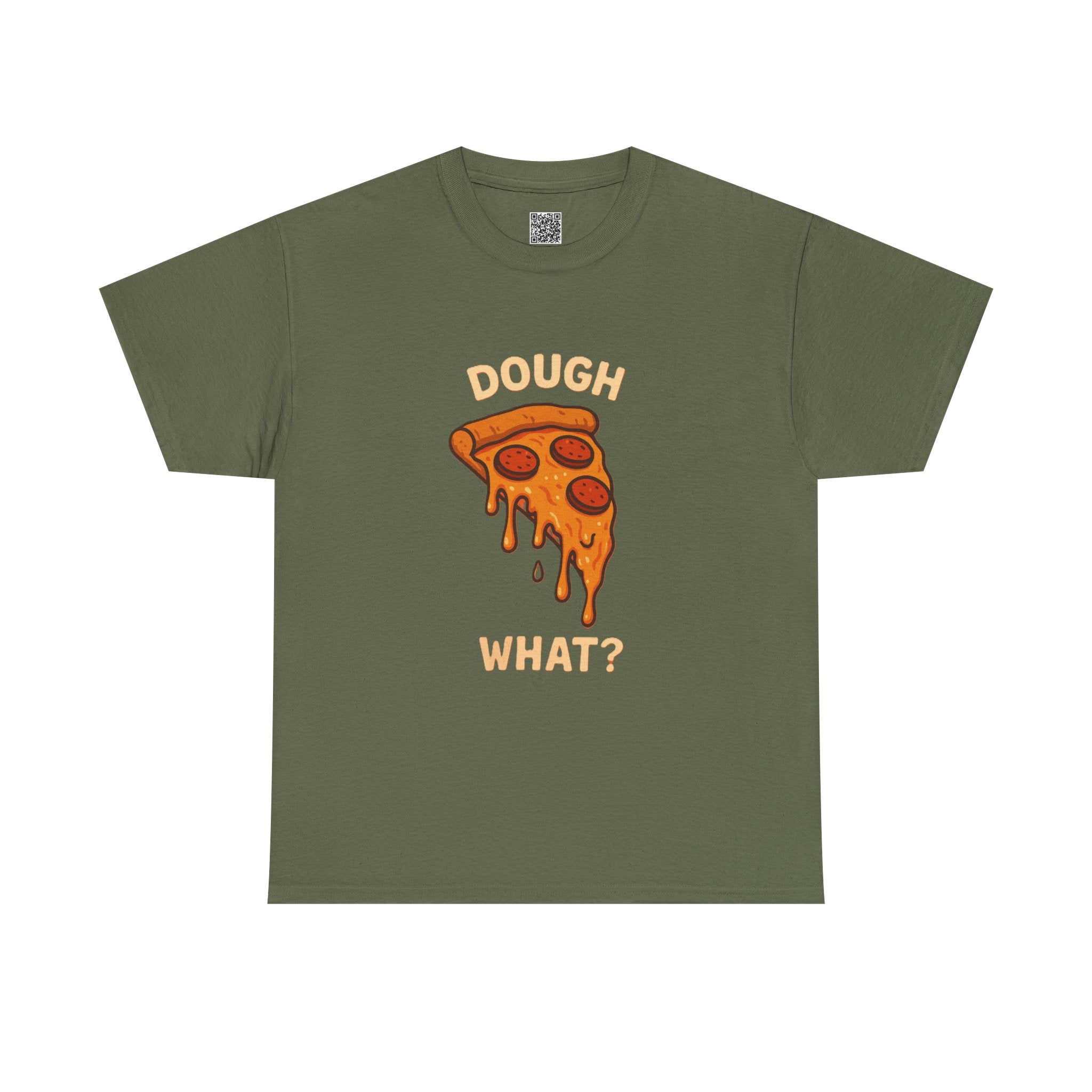 Funny Pizza Graphic Tee - "Dough What?" Unisex Heavy Cotton T-Shirt