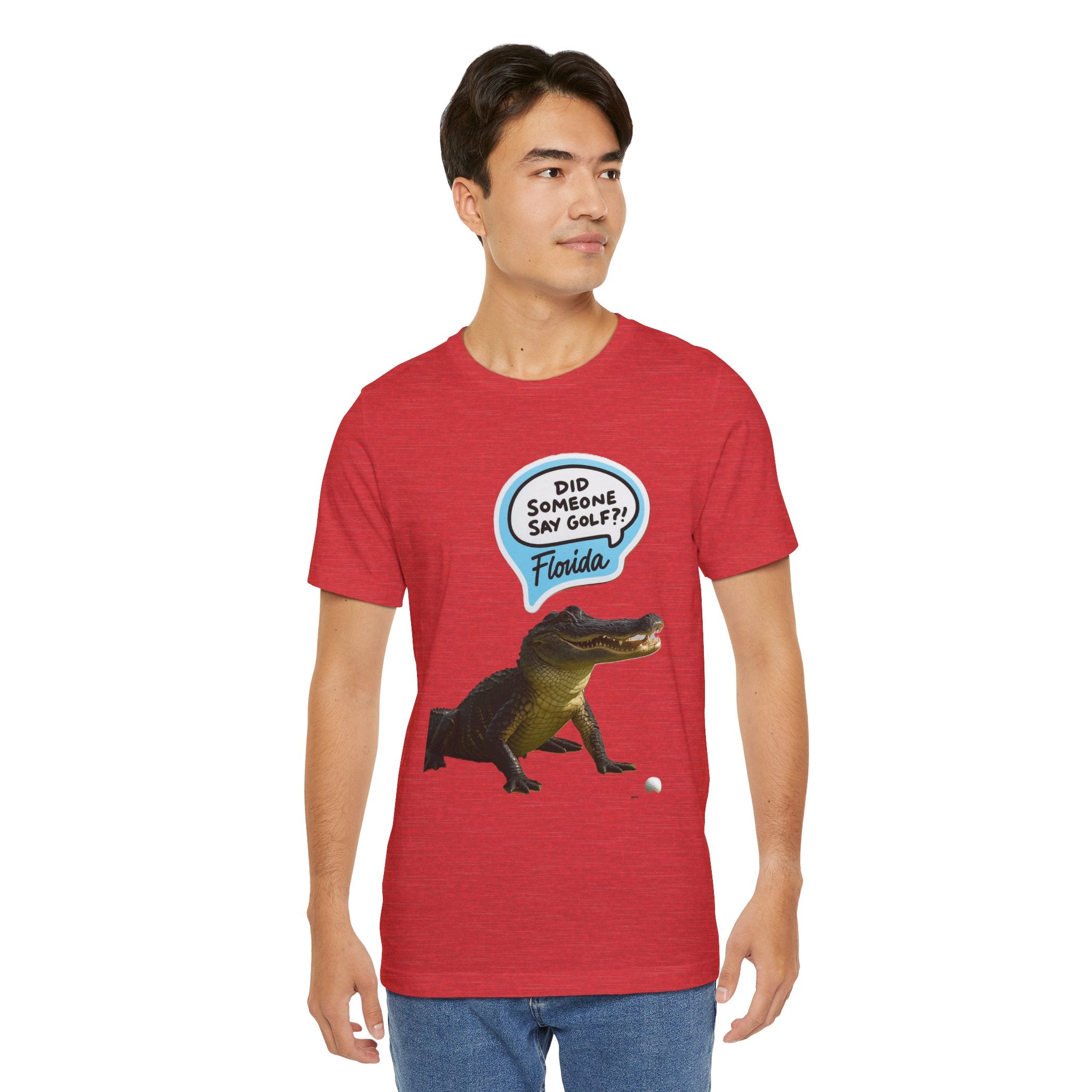 Did Someone Say Golf? Florida Alligator T-Shirt – Funny Sunshine State Golf Tee