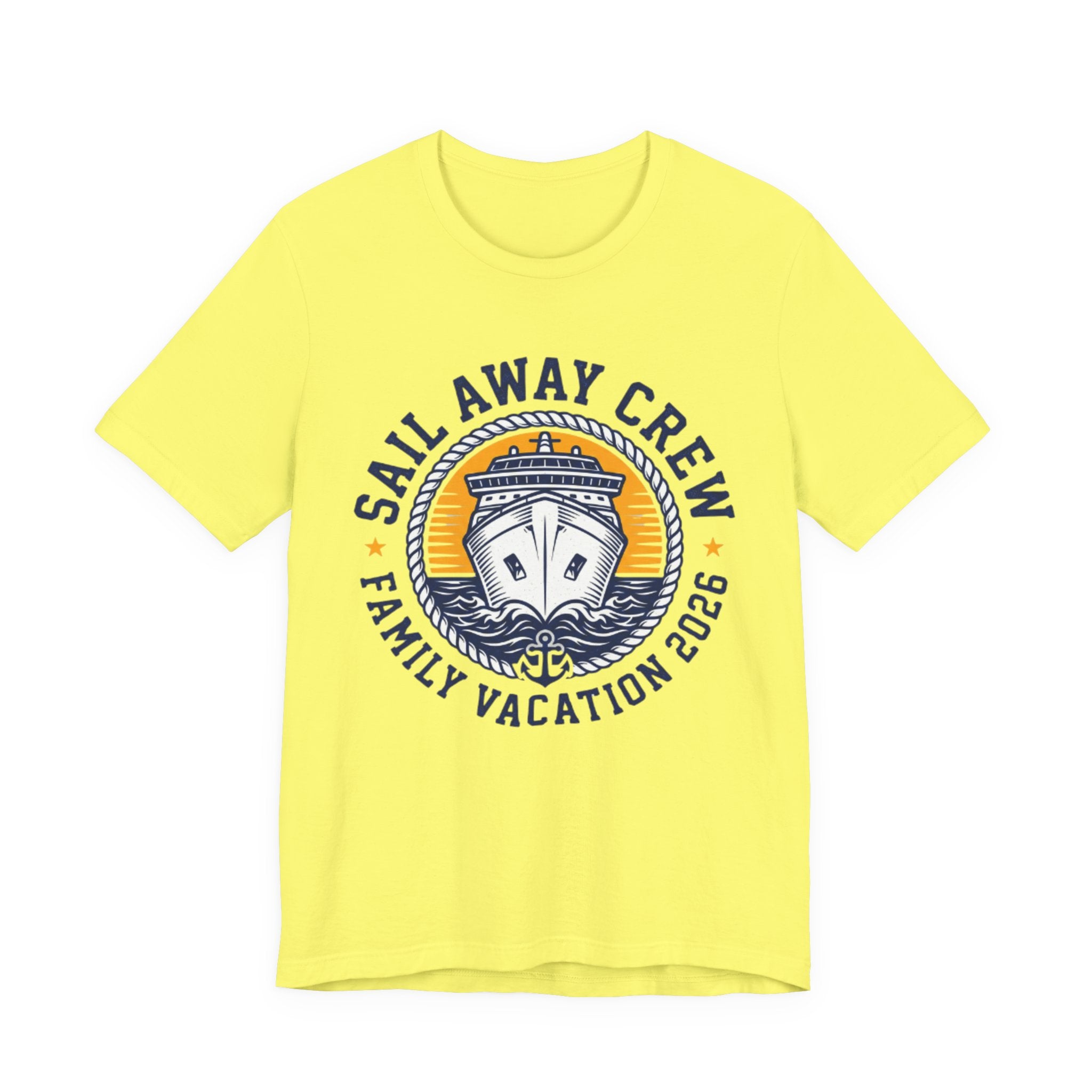Sail Away Crew Family Vacation 2026 Tee