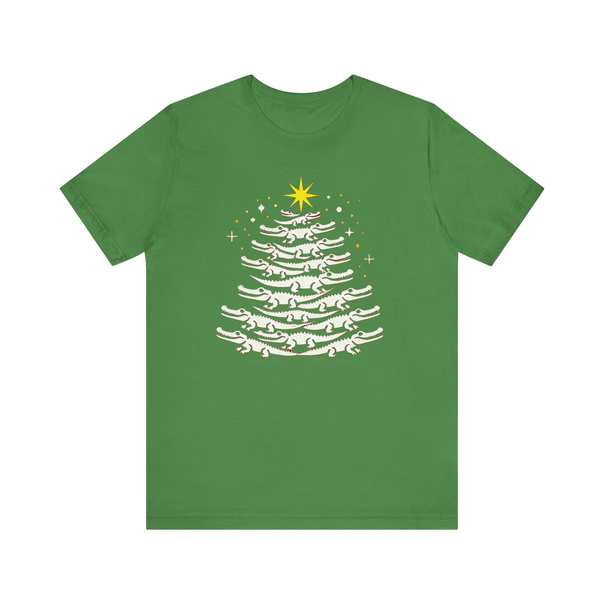 Florida Gator Christmas Tree Shirt – Funny Alligator Holiday Tee | Southern Christmas T-Shirt Please Note: (Sizes may run slightly small)