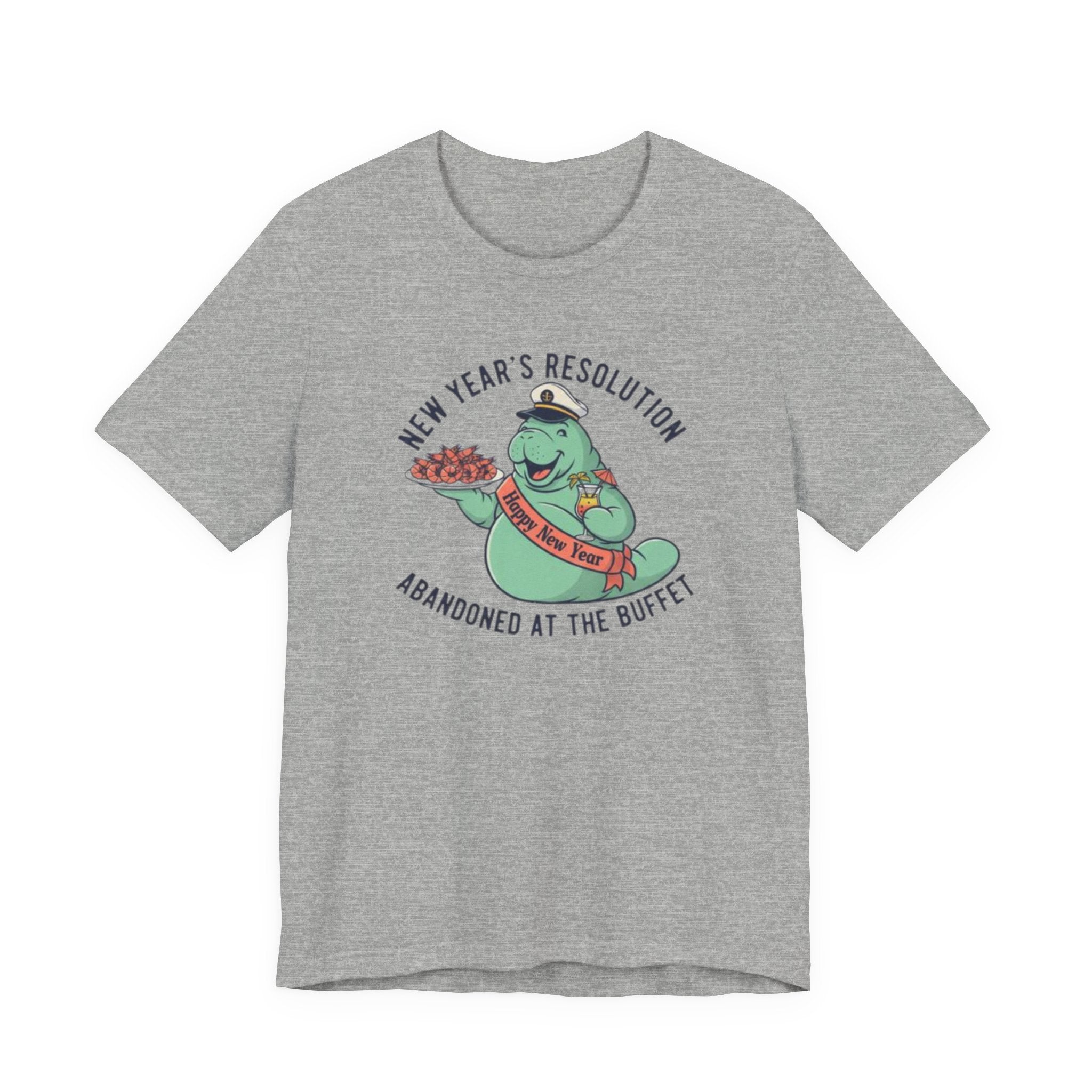 NY resolution abanded at the buffet Tee
