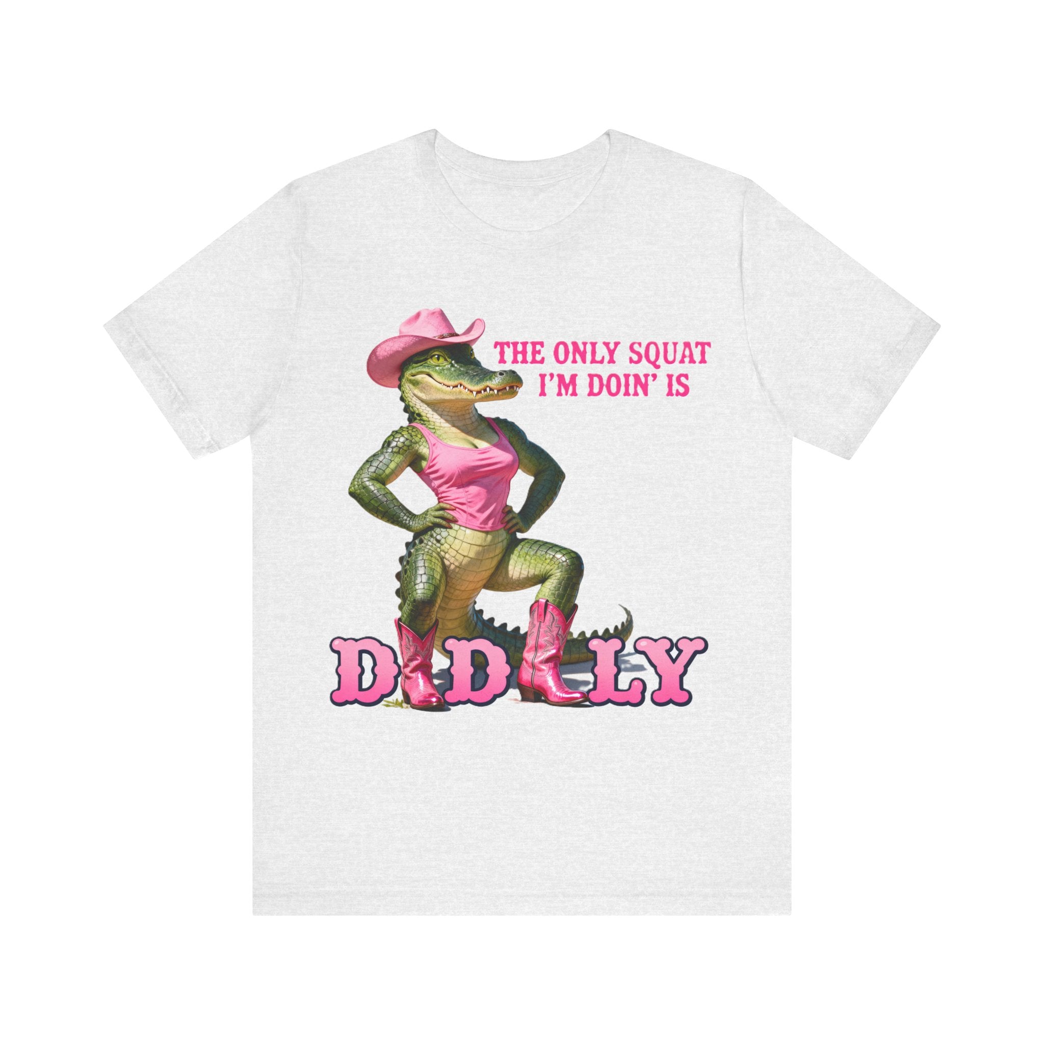 Funny Florida Gator Cowgirl Shirt – “The Only Squat I’m Doin’ Is Diddly” Tee | Southern Sass & Humor T-Shirt Please Note: (Sizes may run slightly small)