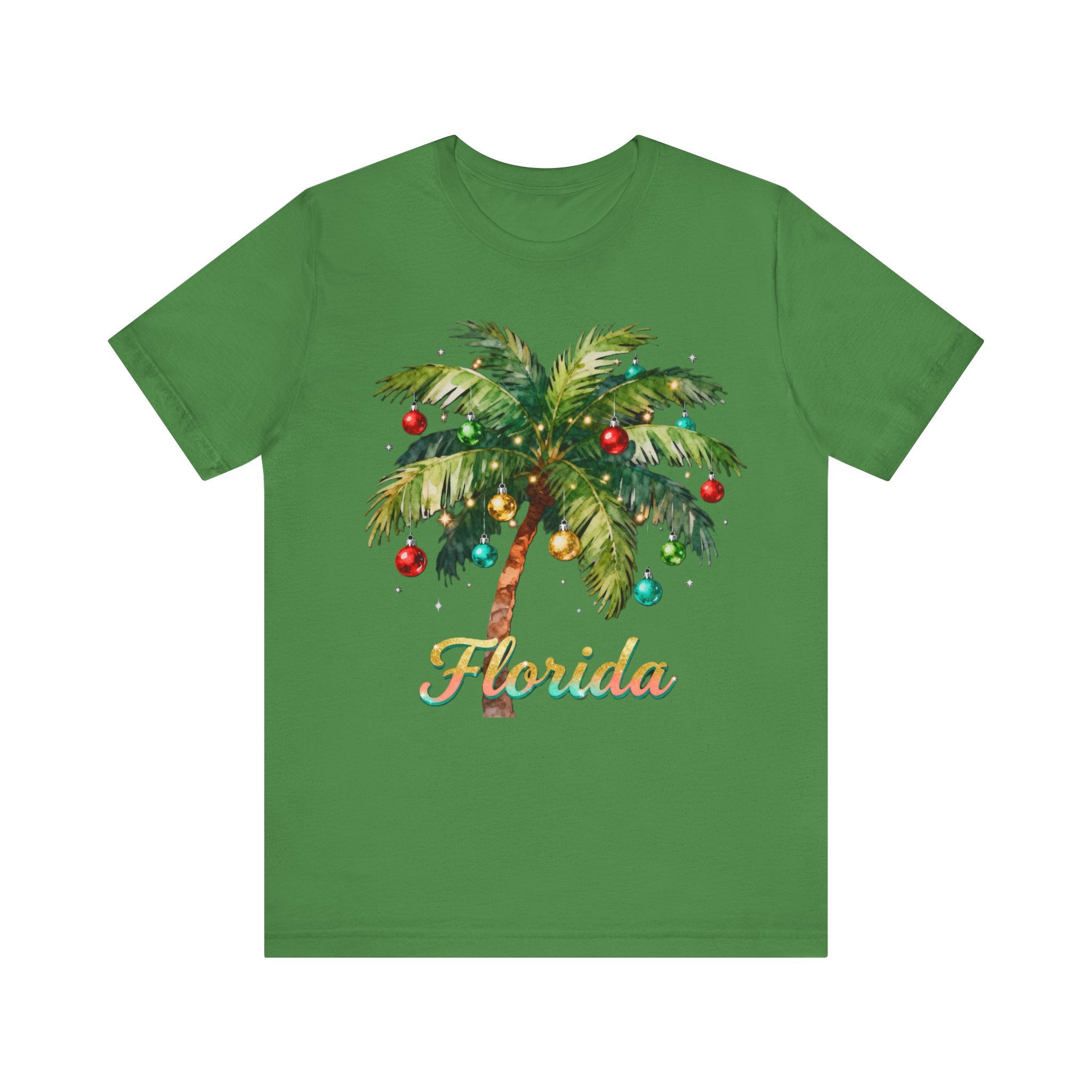 Florida Christmas Palm Tree Shirt – Tropical Holiday Lights Tee
