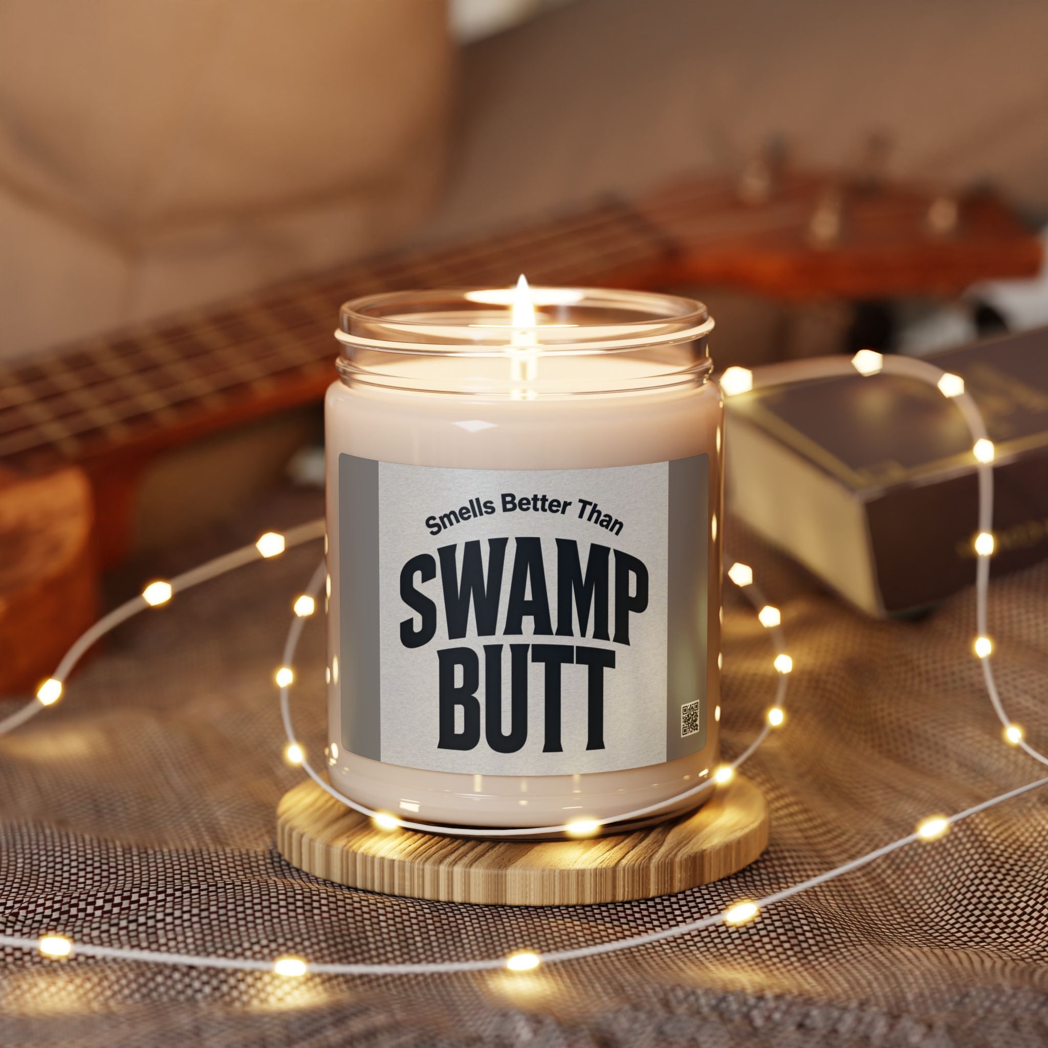 'Smells Better Than Swamp Butt' Funny Scented Jar Gift- 9oz Soy Candle