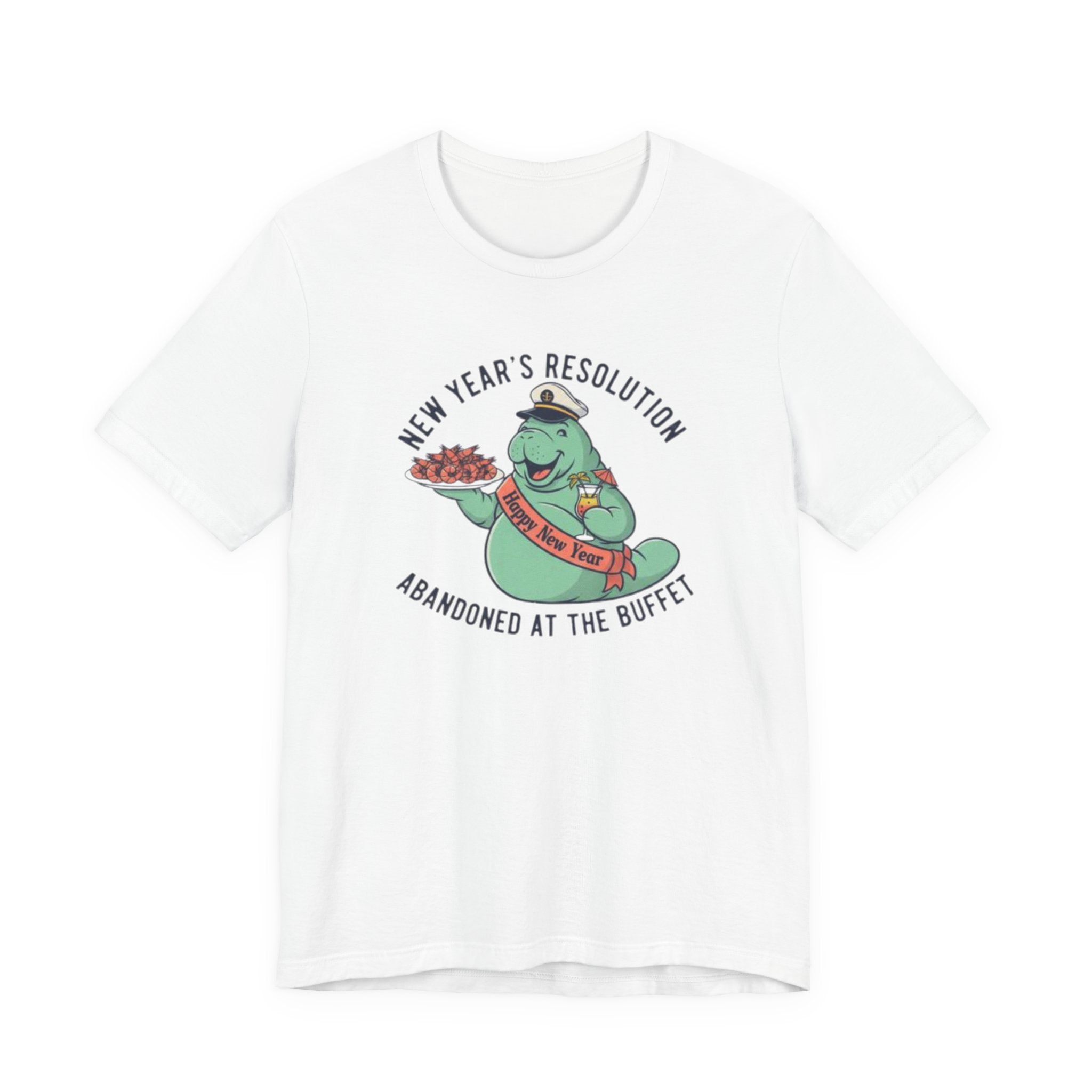 NY resolution abanded at the buffet Tee