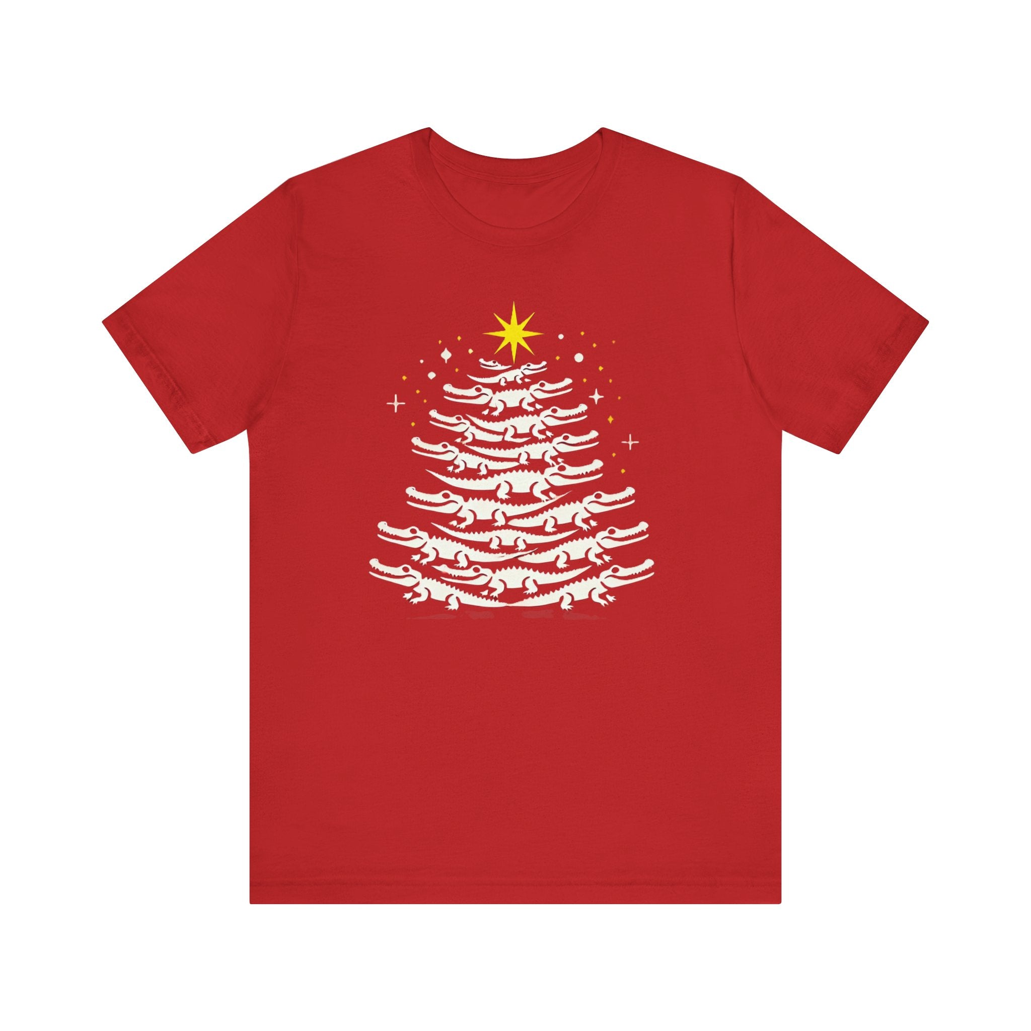 Florida Gator Christmas Tree Shirt – Funny Alligator Holiday Tee | Southern Christmas T-Shirt Please Note: (Sizes may run slightly small)