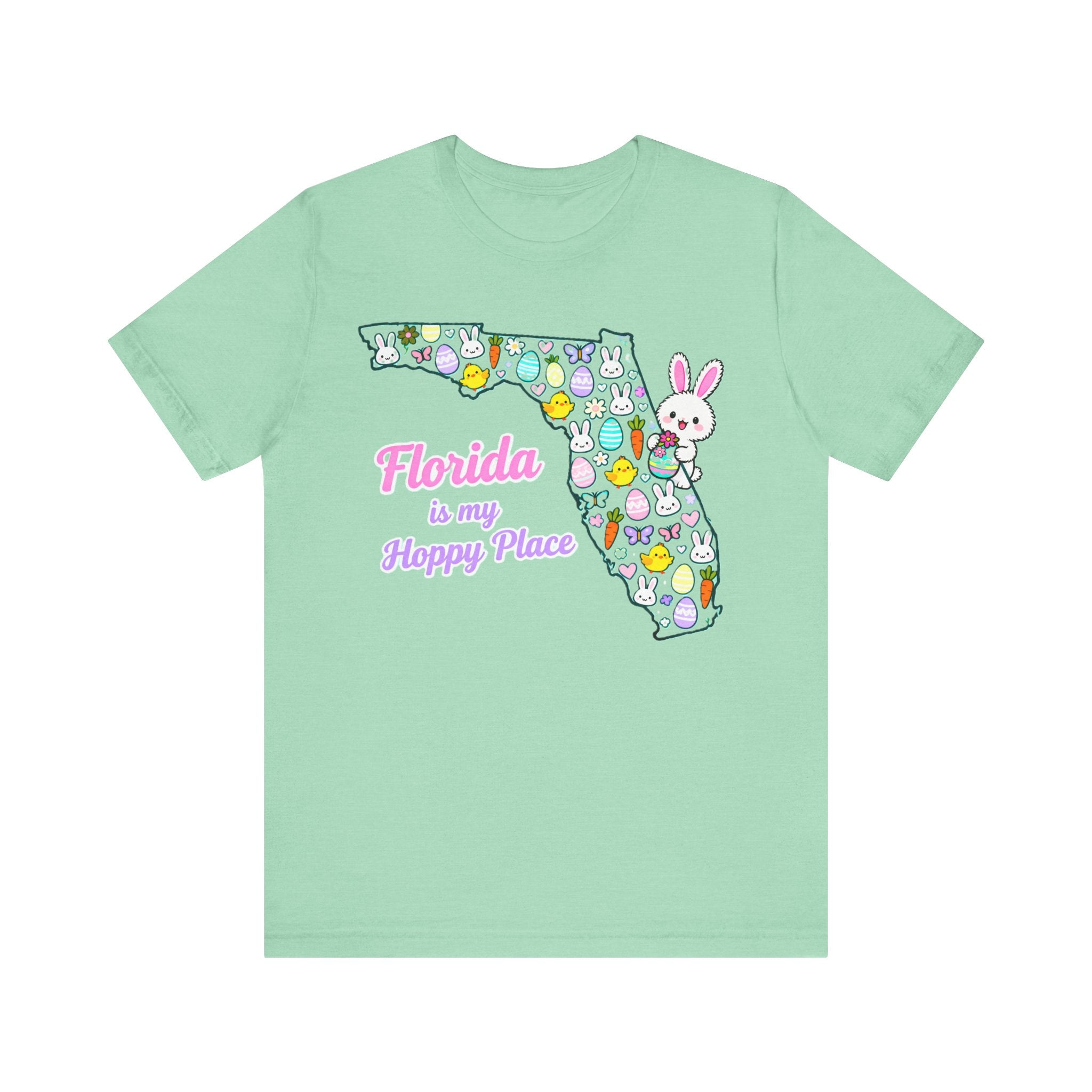 Florida Is My Hoppy Place Shirt – Cute Easter Bunny & Egg Tee