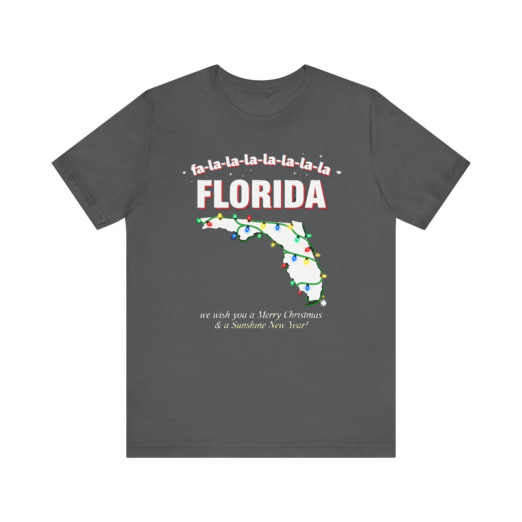 Fa La La La Florida Christmas Shirt – Funny Sunshine State Holiday Tee | Festive Lights & Palm Tree Humor T-Shirt Please Note: (Sizes may run slightly small)