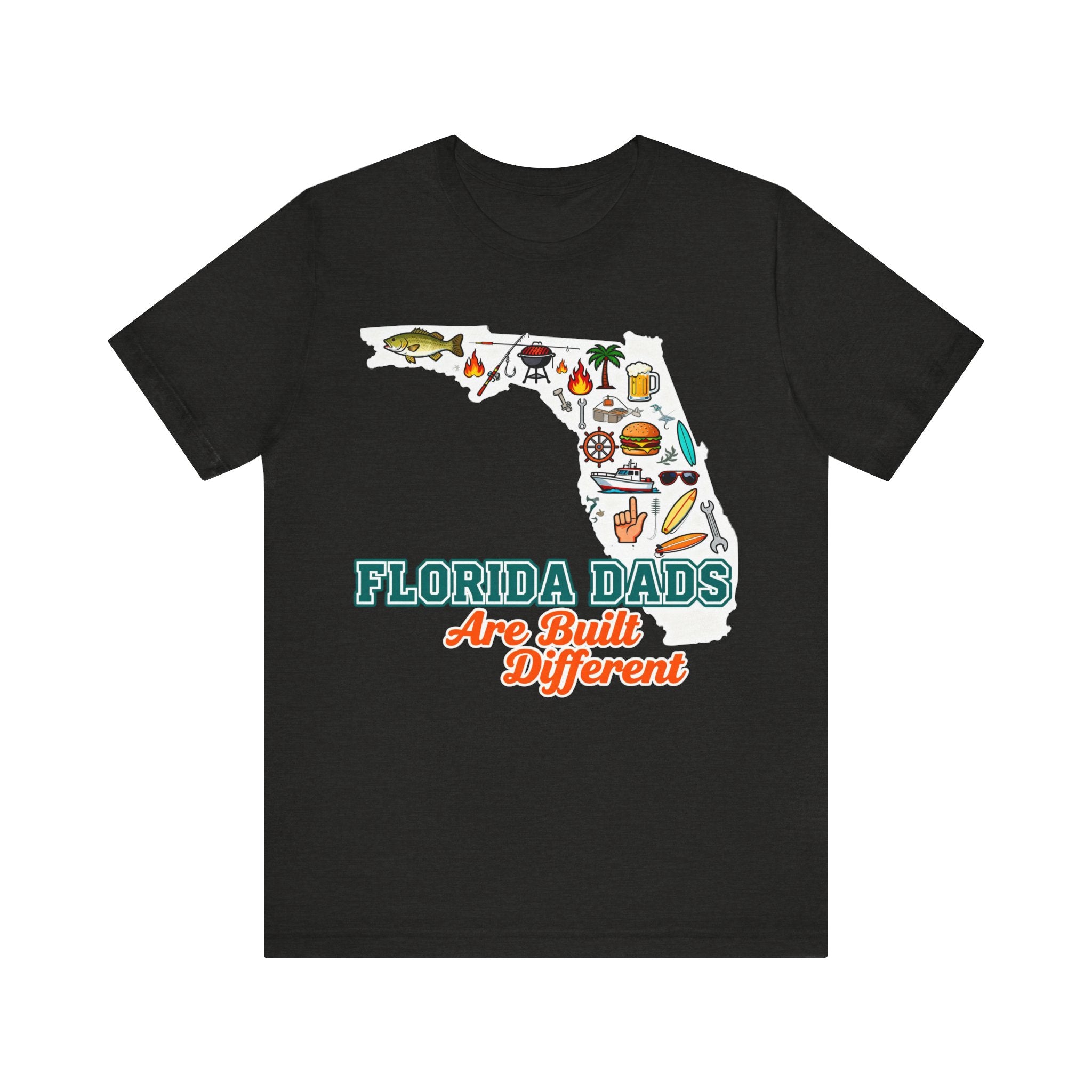 Florida Dads Built Different Shirt – Funny Father’s Day Tee | Fishing, Grilling & Boating Dad T-Shirt Please Note: (Sizes may run slightly small)