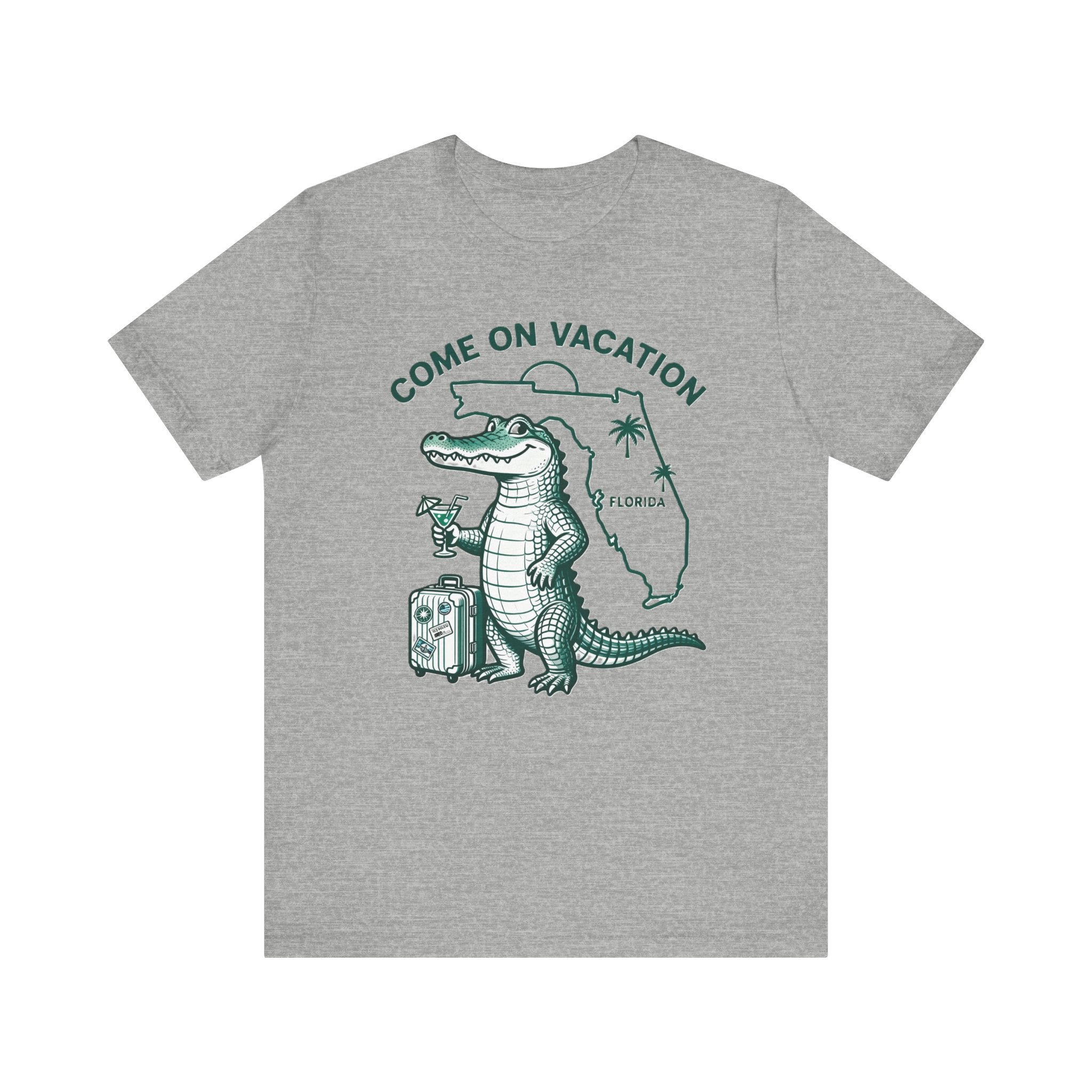 Come On Vacation Florida Gator Shirt – Funny Alligator Vacation Tee | Sunshine State Humor T-Shirt Please Note: (Sizes may run slightly small)