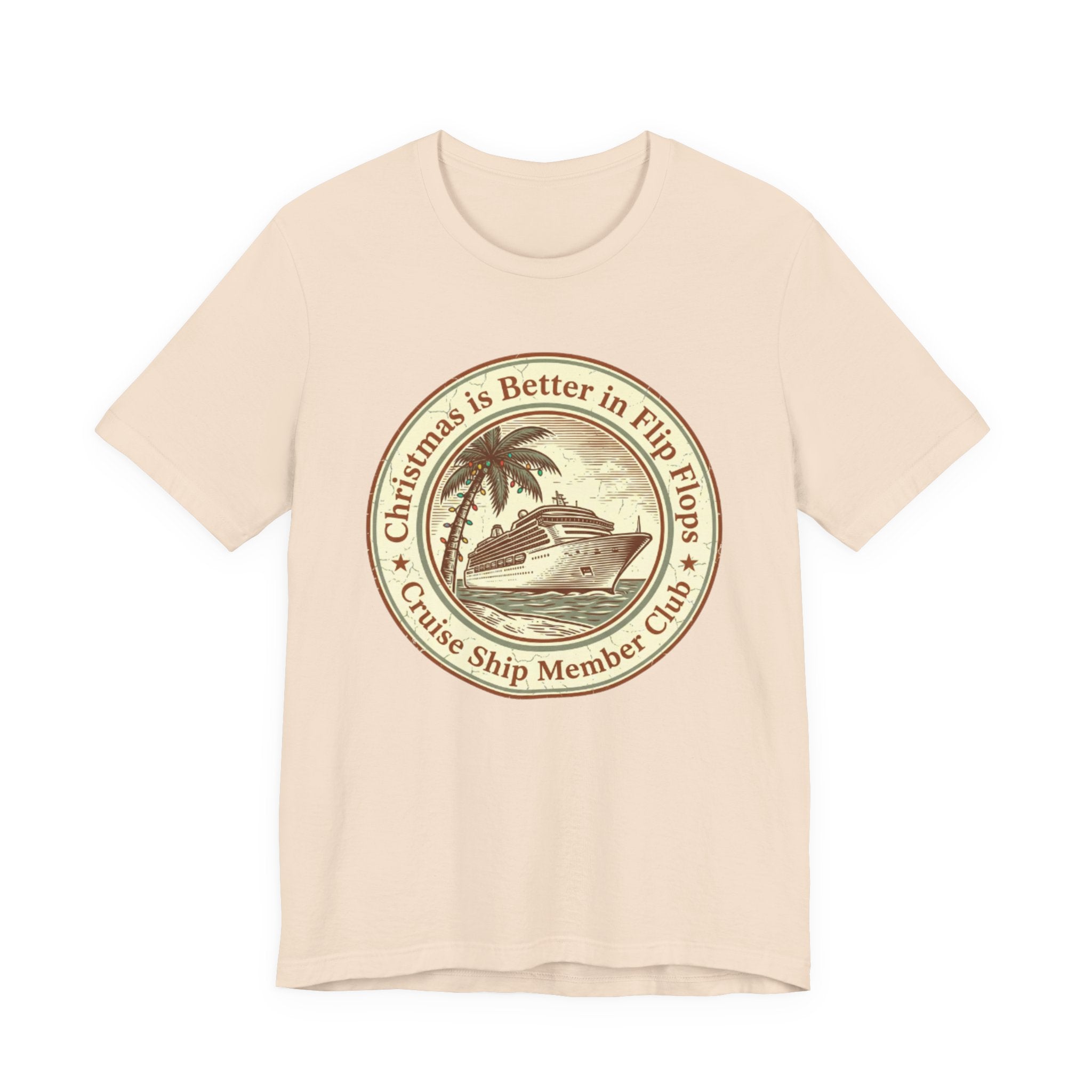 Christmas is Better in Flip Flops Cruise Ship Member Club Tee