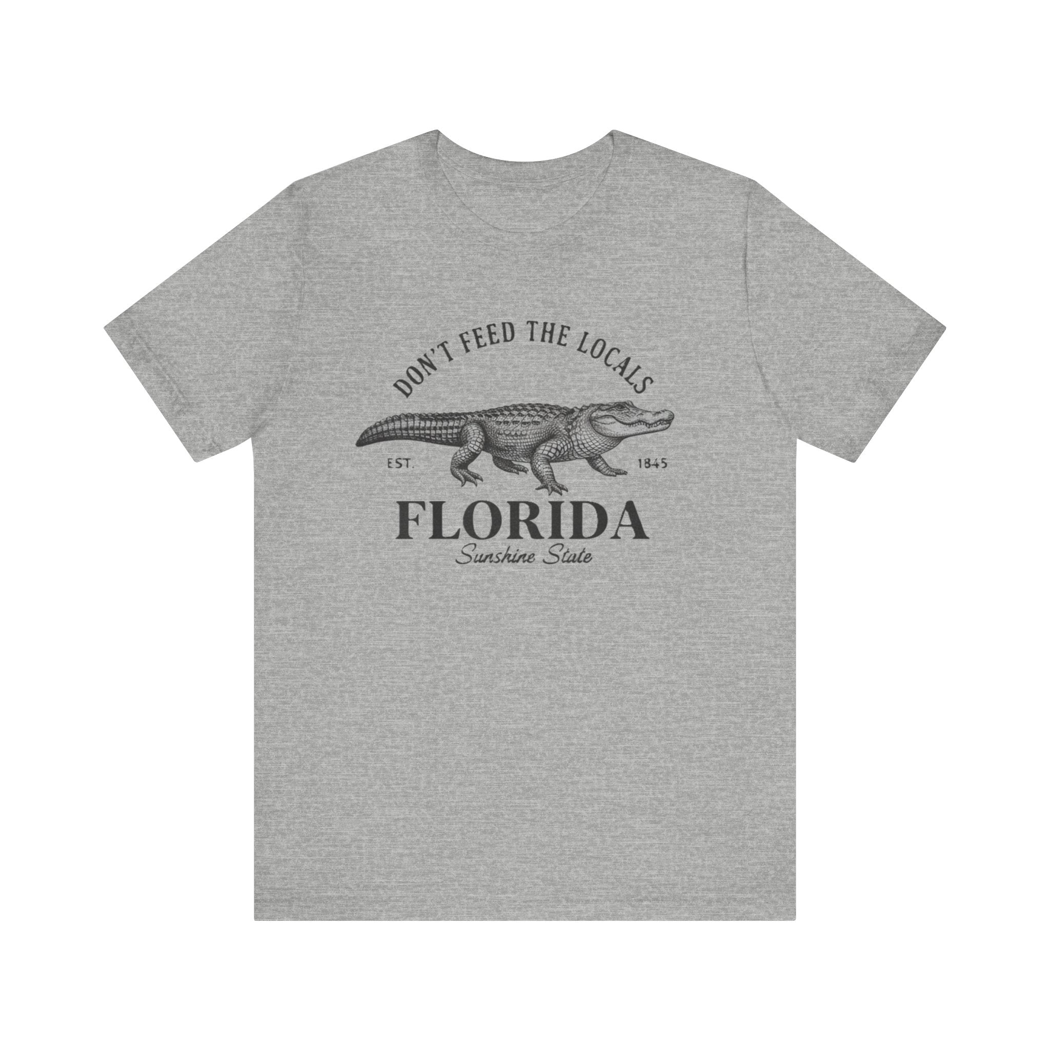 Don’t Feed the Locals Florida Shirt – Funny Alligator Sunshine State Tee | Vintage Florida Humor T-Shirt Pease Note: (Sizes may run slightly small)