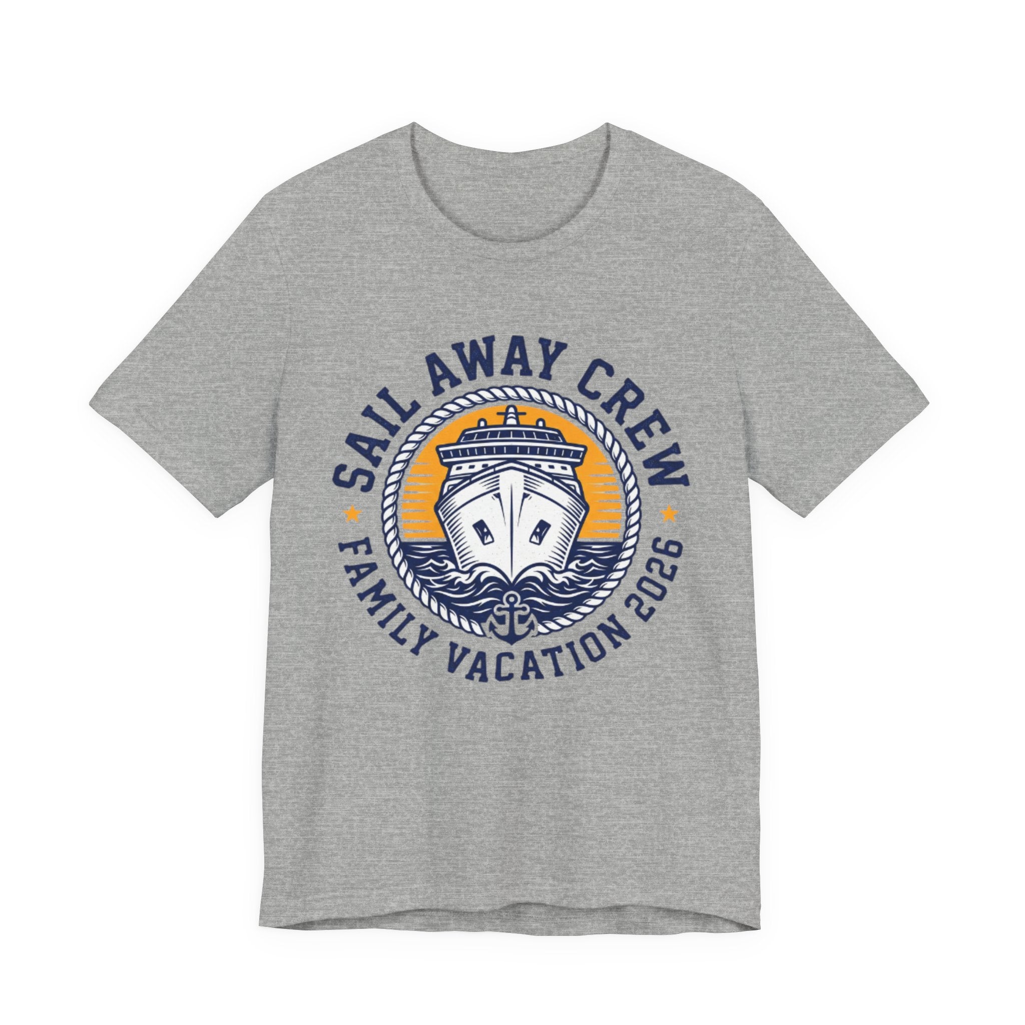 Sail Away Crew Family Vacation 2026 Tee