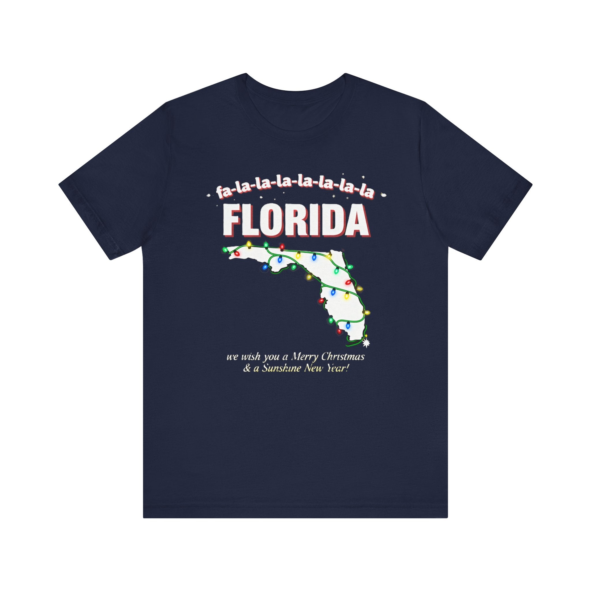 Fa La La La Florida Christmas Shirt – Funny Sunshine State Holiday Tee | Festive Lights & Palm Tree Humor T-Shirt Please Note: (Sizes may run slightly small)