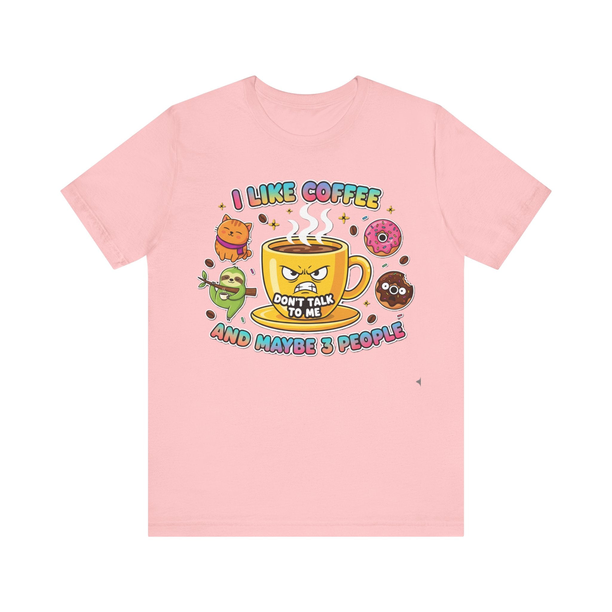 Funny Coffee T-Shirt – “I Like Coffee and Maybe 3 People”