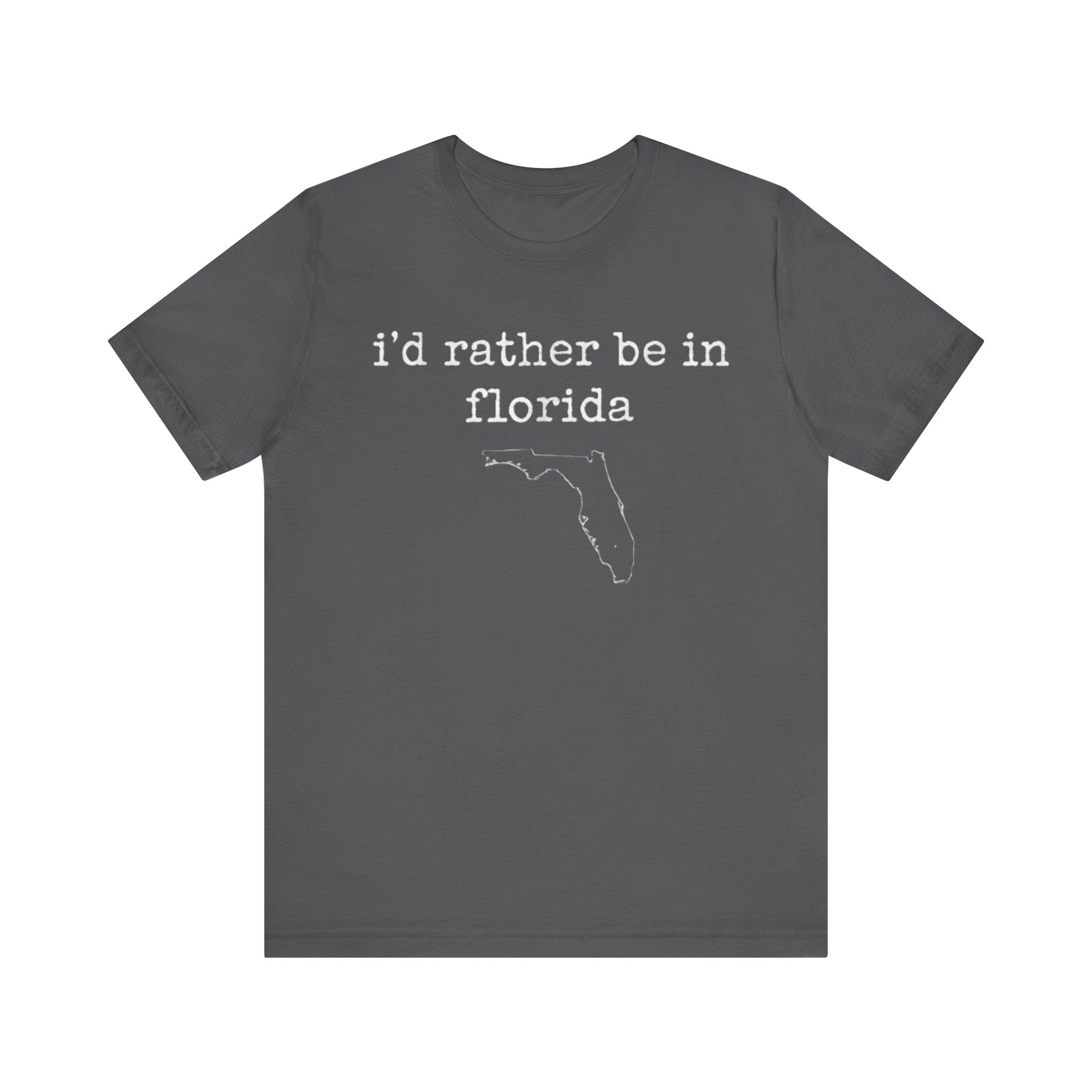 I’d Rather Be in Florida Shirt – Minimalist State Pride Tee | Sunshine State Vacation T-Shirt Please Note: (Sizes may run slightly small)