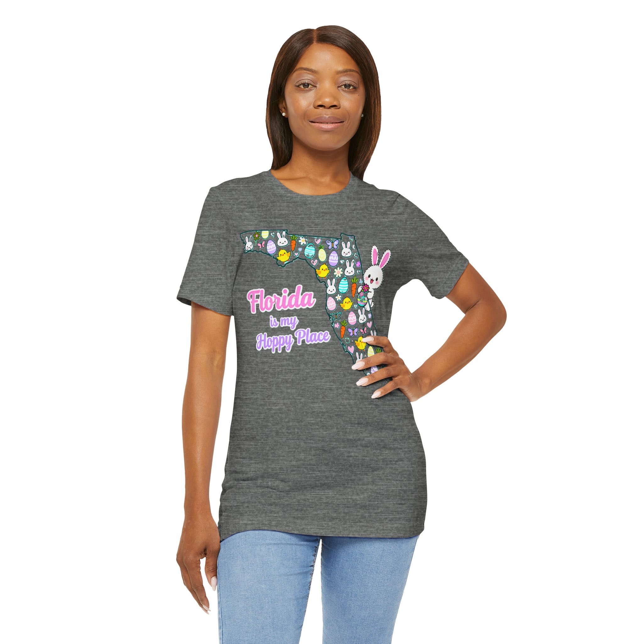 Florida Is My Hoppy Place Shirt – Cute Easter Bunny & Egg Tee