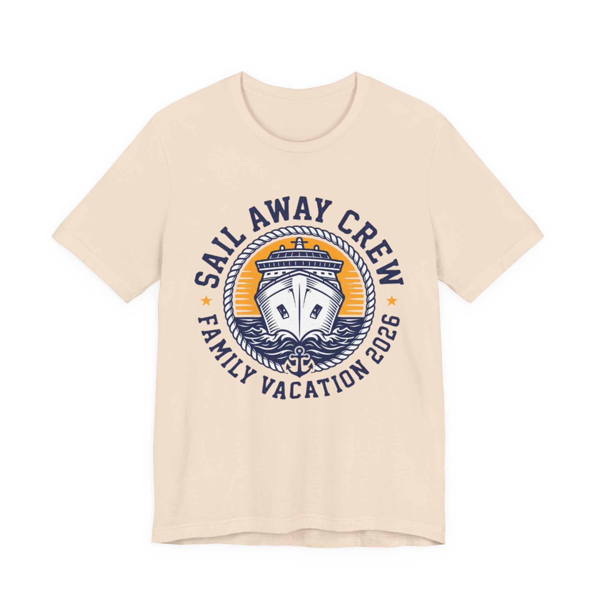 Sail Away Crew Family Vacation 2026 Tee