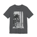 Distressed Black & White Palm Tree Beach Tee