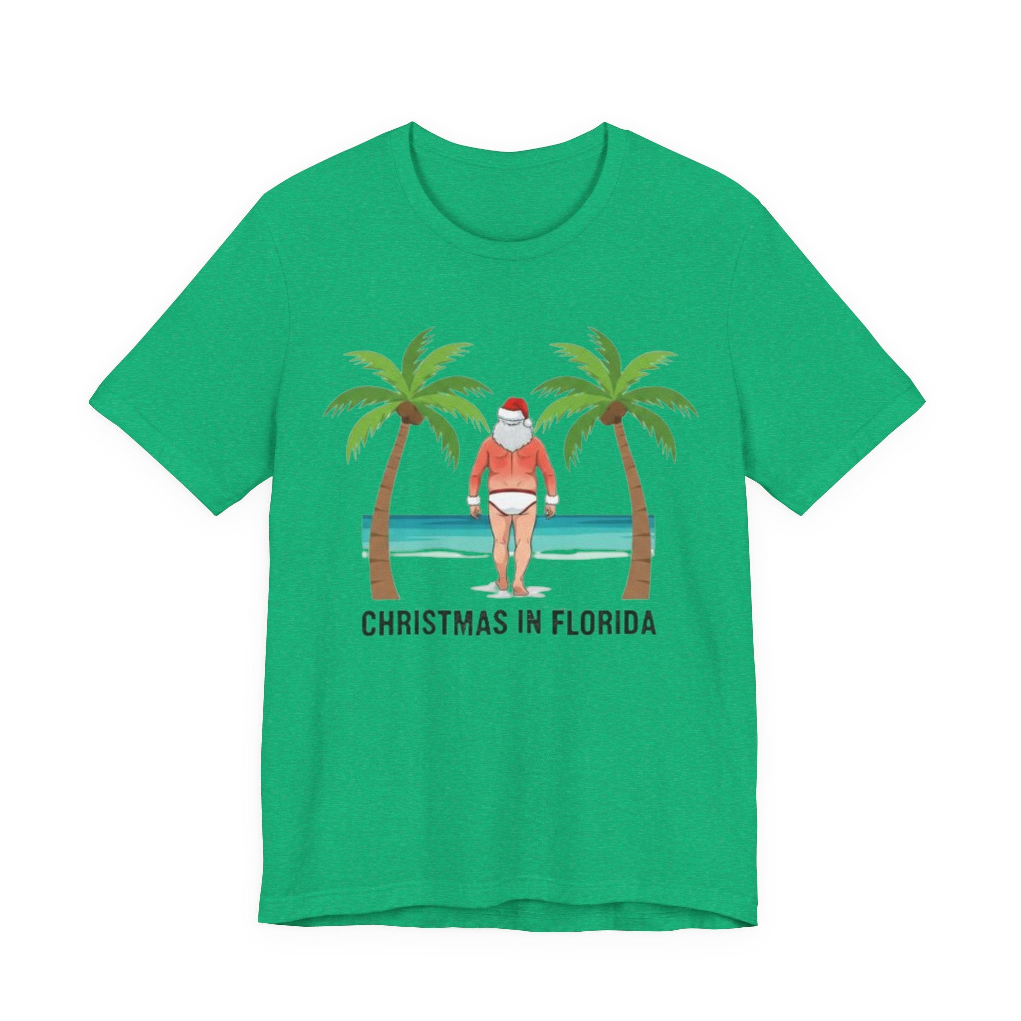 Santa on the beach sunburn Tee