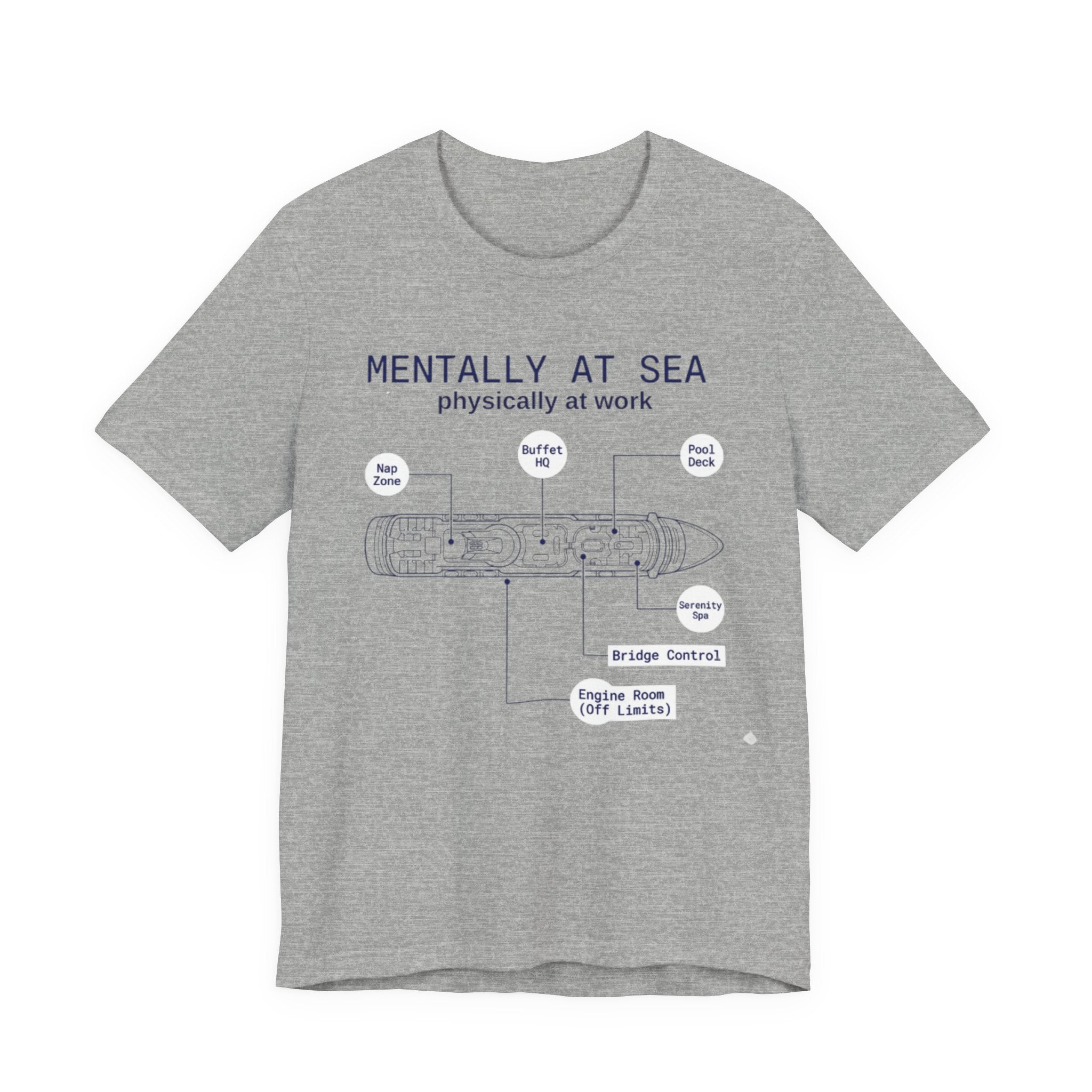 Mentally at Sea Physically at Work Tee