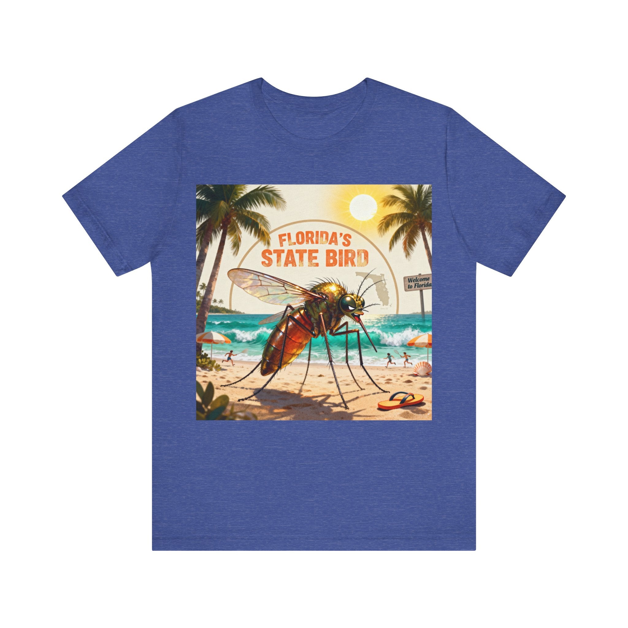 Florida’s State Bird T-Shirt – Funny Mosquito Beach Graphic Tee for Floridians & Tourists Please Note: (Sizes may run slightly small)