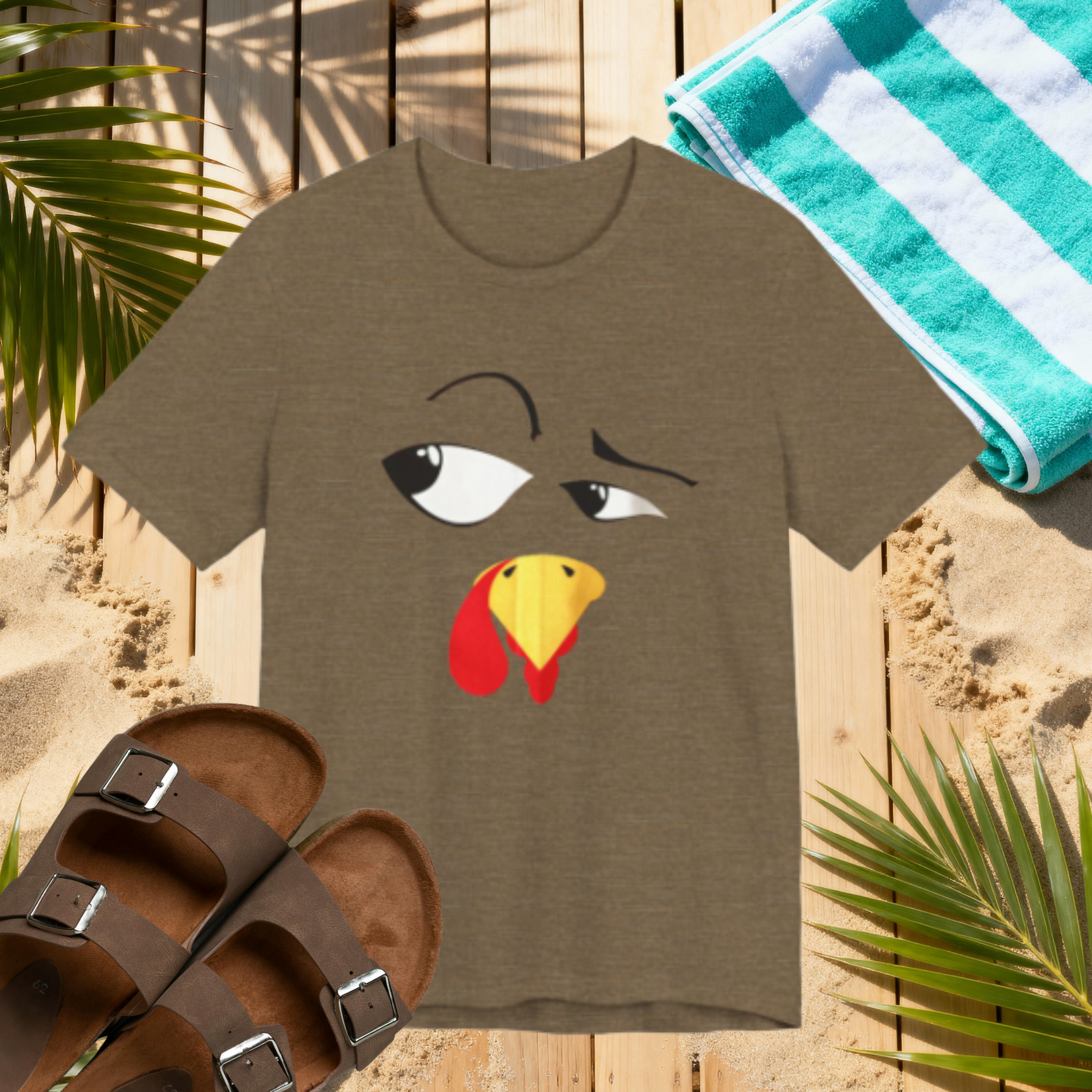 Funny Angry Turkey Face Shirt