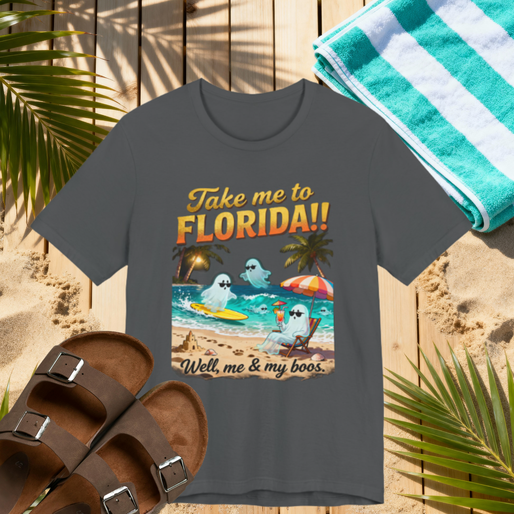 Take Me to Florida Shirt – Funny Halloween Beach “Me & My Boos”
