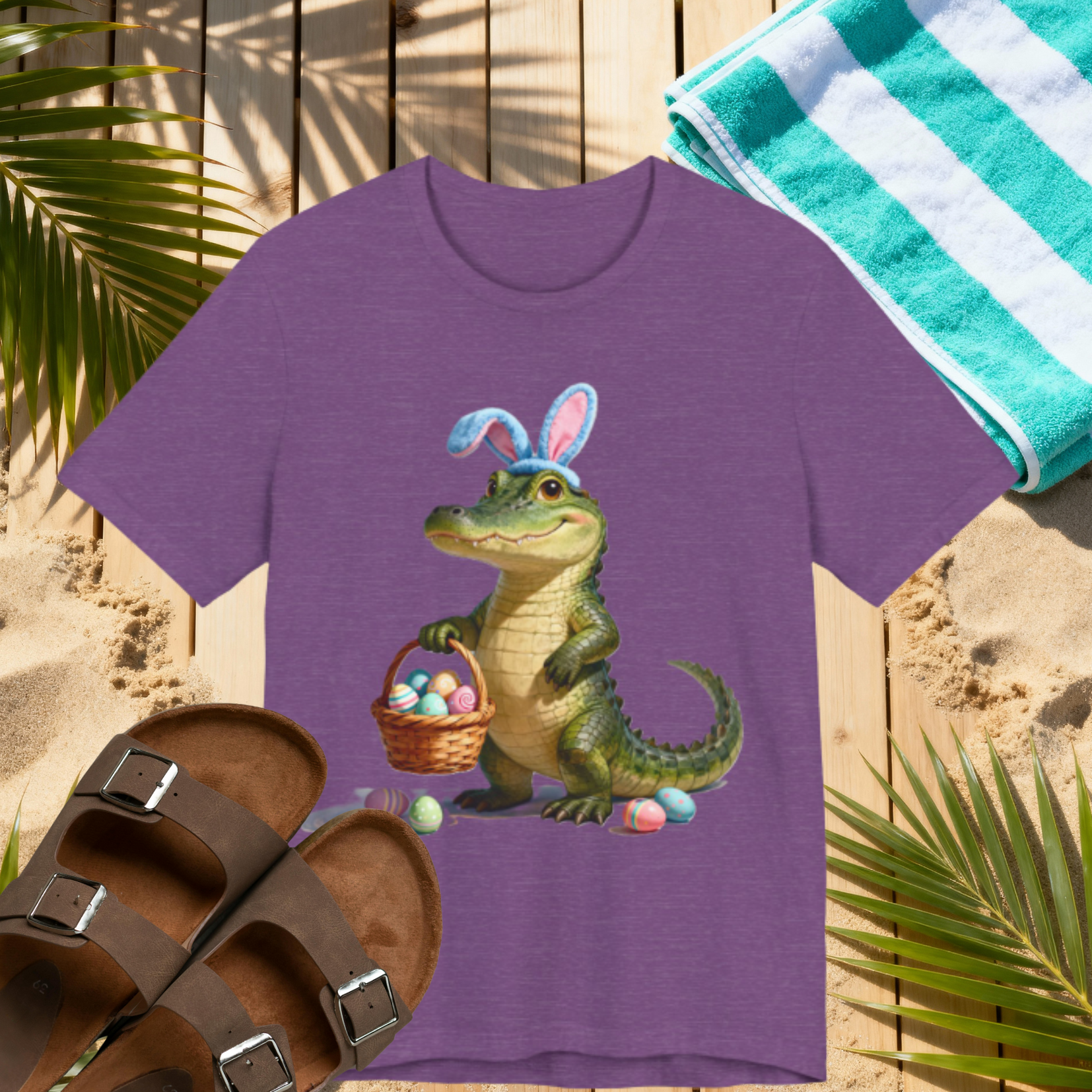 Easter Gator Shirt – Funny Florida Alligator Bunny Tee