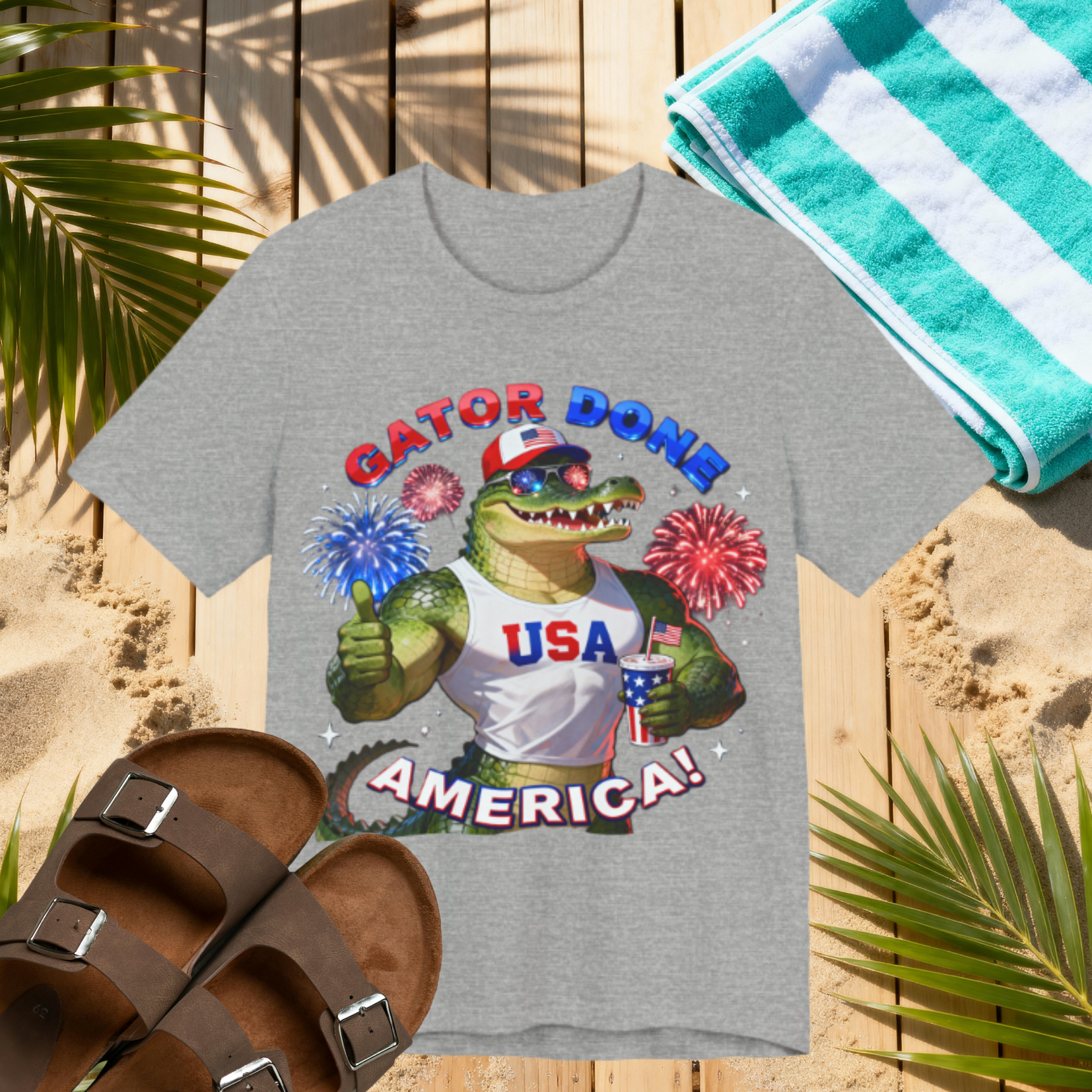 Gator Done America Shirt – Funny Florida 4th of July Tee