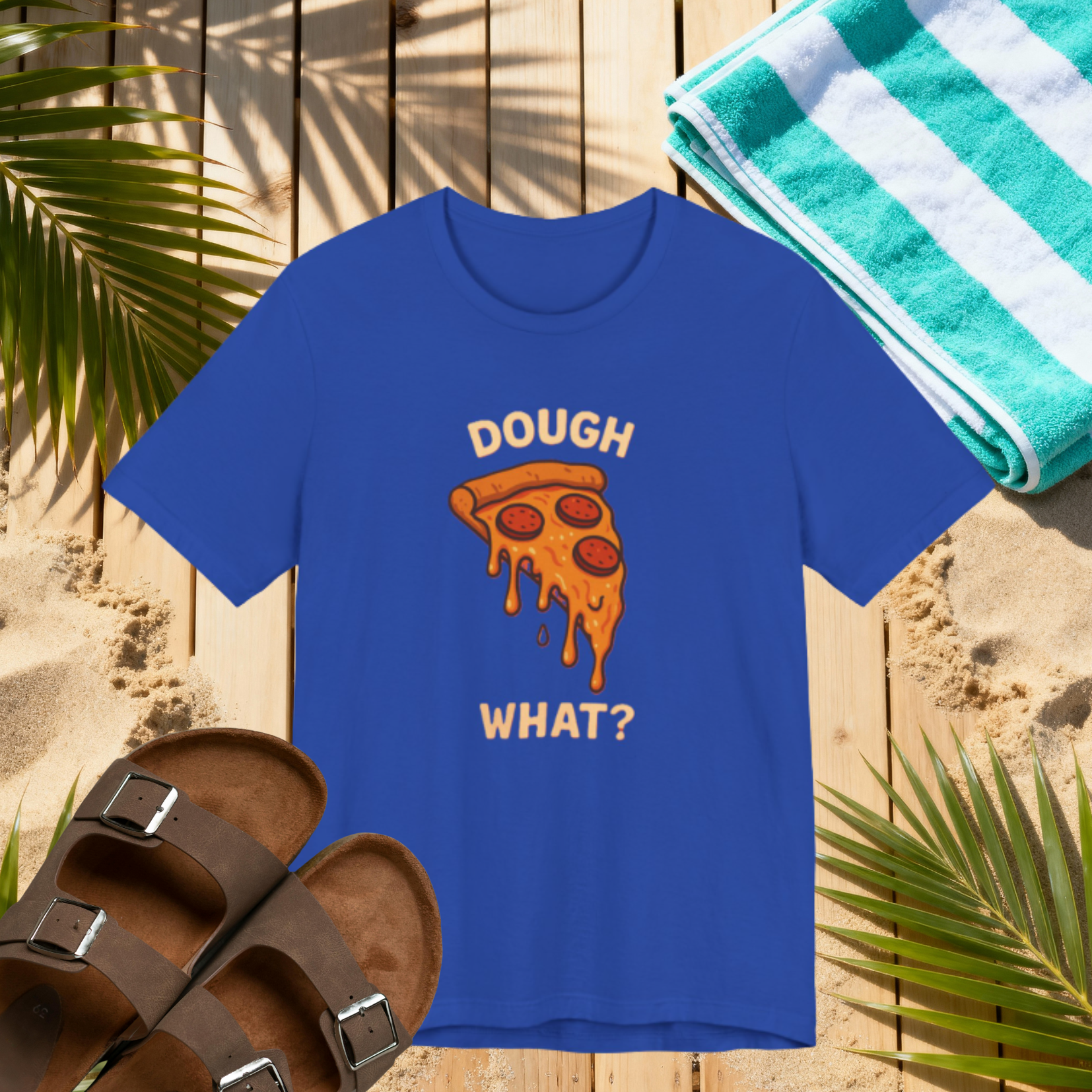 Funny Pizza Fun Shirt – “Dough What?” Food Humor Tee