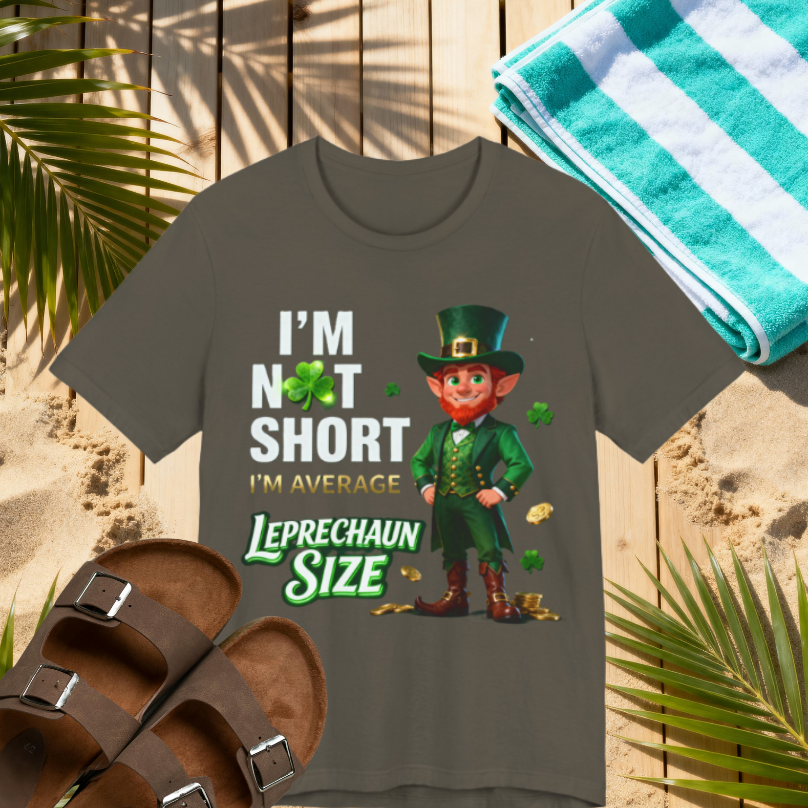 I’m Not Short I’m Leprechaun Size Shirt – Funny St. Patrick’s Day Tee | Irish Humor T-Shirt Please Note: (Sizes may run slightly small)