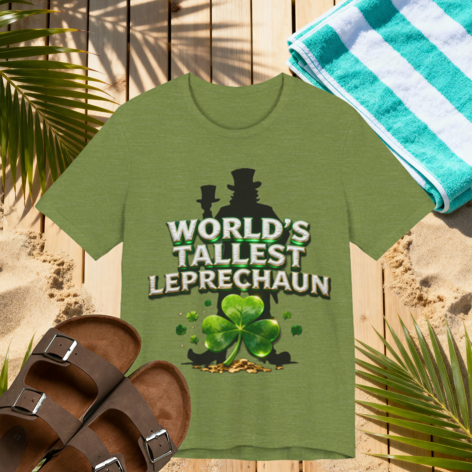 World’s Tallest Leprechaun Shirt – Funny St. Patrick’s Day Tee | Irish Humor T-Shirt Please Note: (Sizes may run slightly small)
