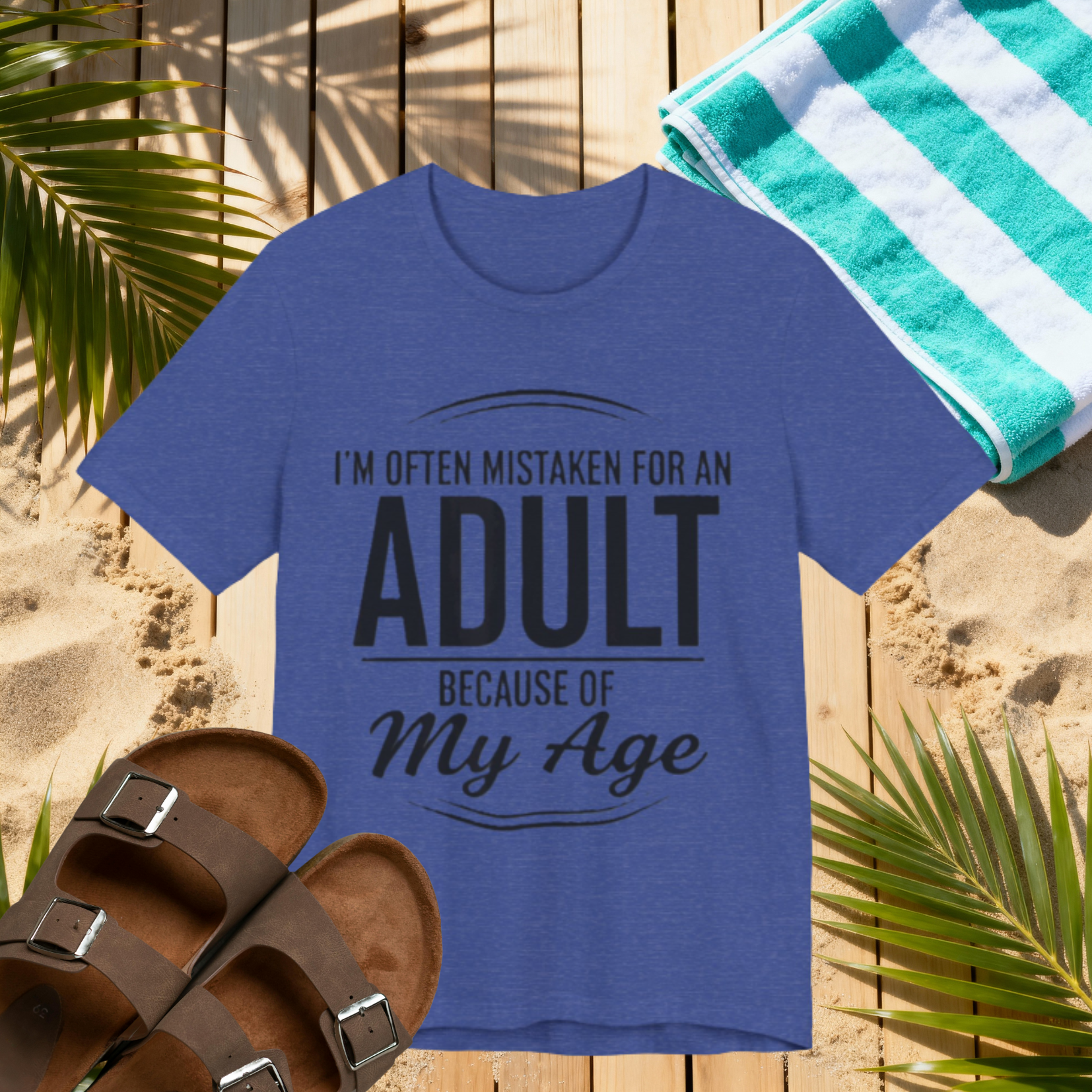 Funny Adulting T-Shirt – “I’m Often Mistaken for an Adult Because of My Age” Sarcastic Humor Tee please Note: (Sizes may run slightly small)