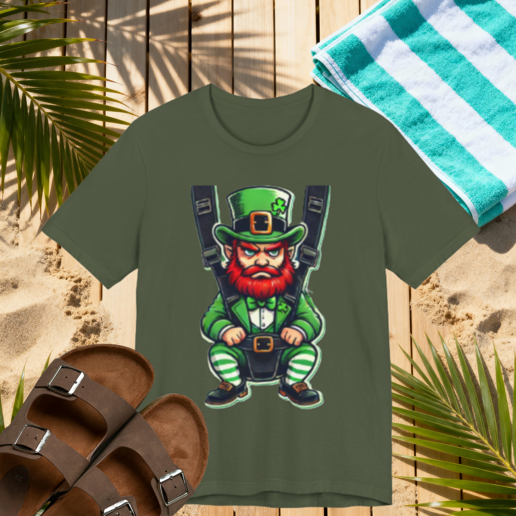 Funny Leprechaun Baby Carrier Shirt – St. Patrick’s Day Humor Tee | Irish Costume T-Shirt Please Note: (Sizes may run slightly small)