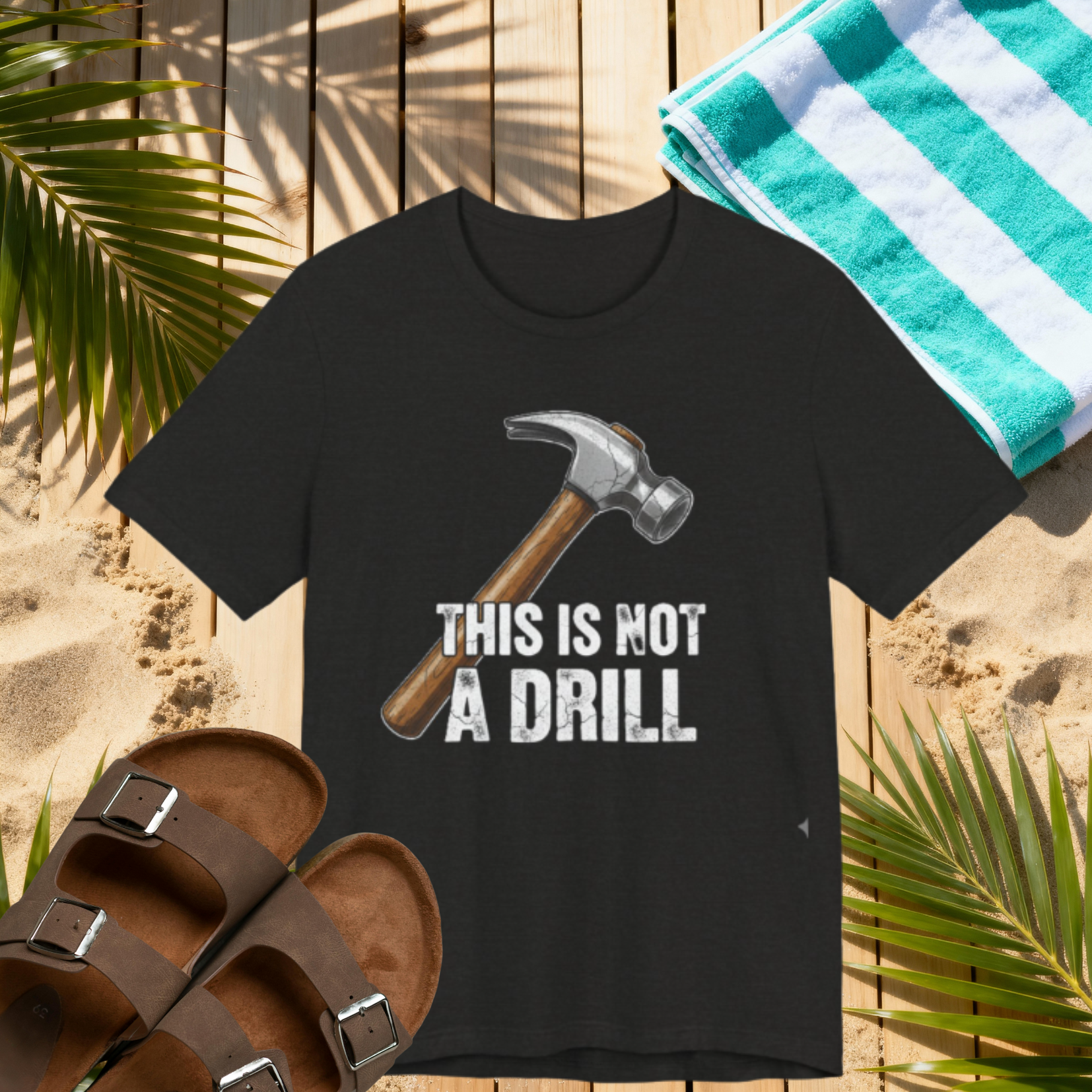 This Is Not a Drill Tee – Funny Hammer Pun T-Shirt for DIY Lovers & Handymen Please Note: (Sizes may run slightly small)