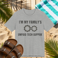 I’m My Family’s Unpaid Tech Support Tee – Funny IT Help T-Shirt for Geeks & Problem Solvers Please Note: (Sizes may run slightly small)