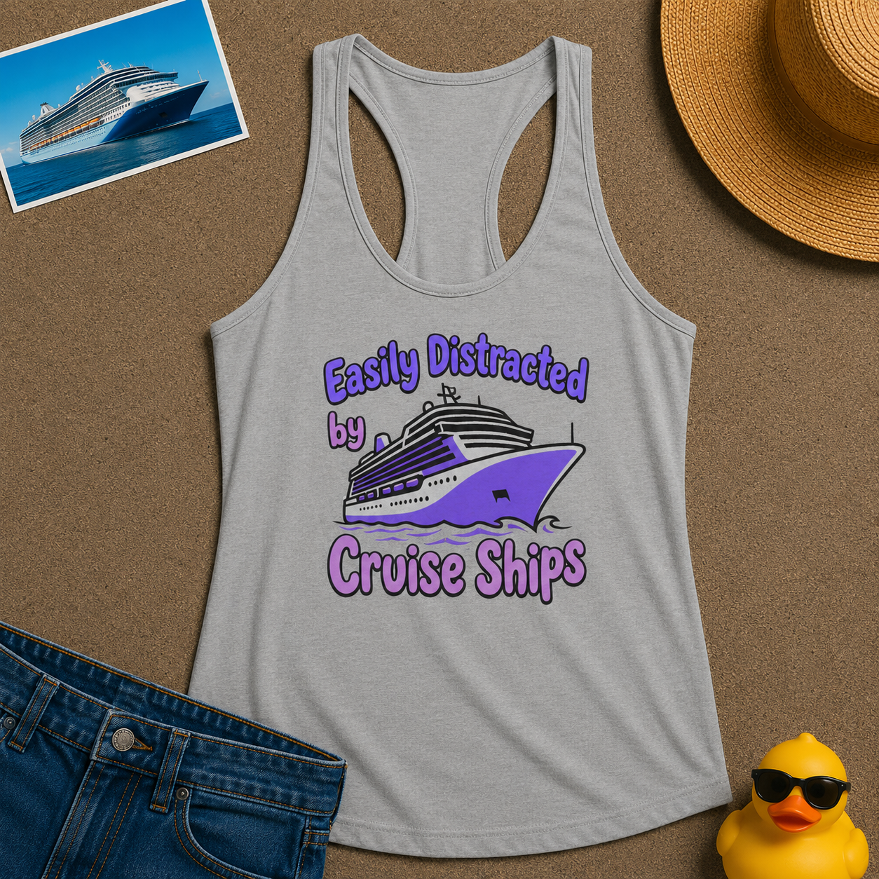 Easily Distracted by Cruise Ships Tank