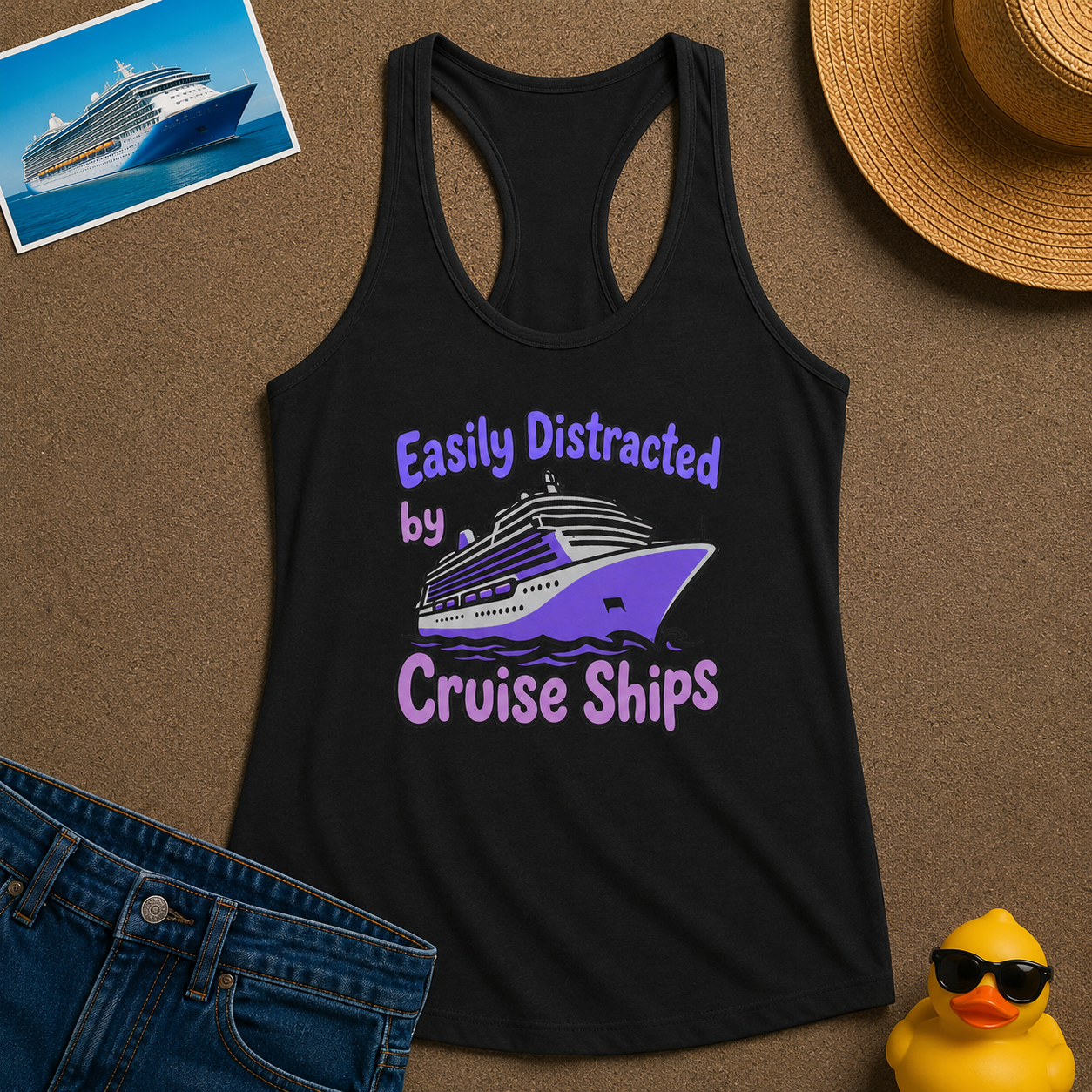 Easily Distracted by Cruise Ships Tank