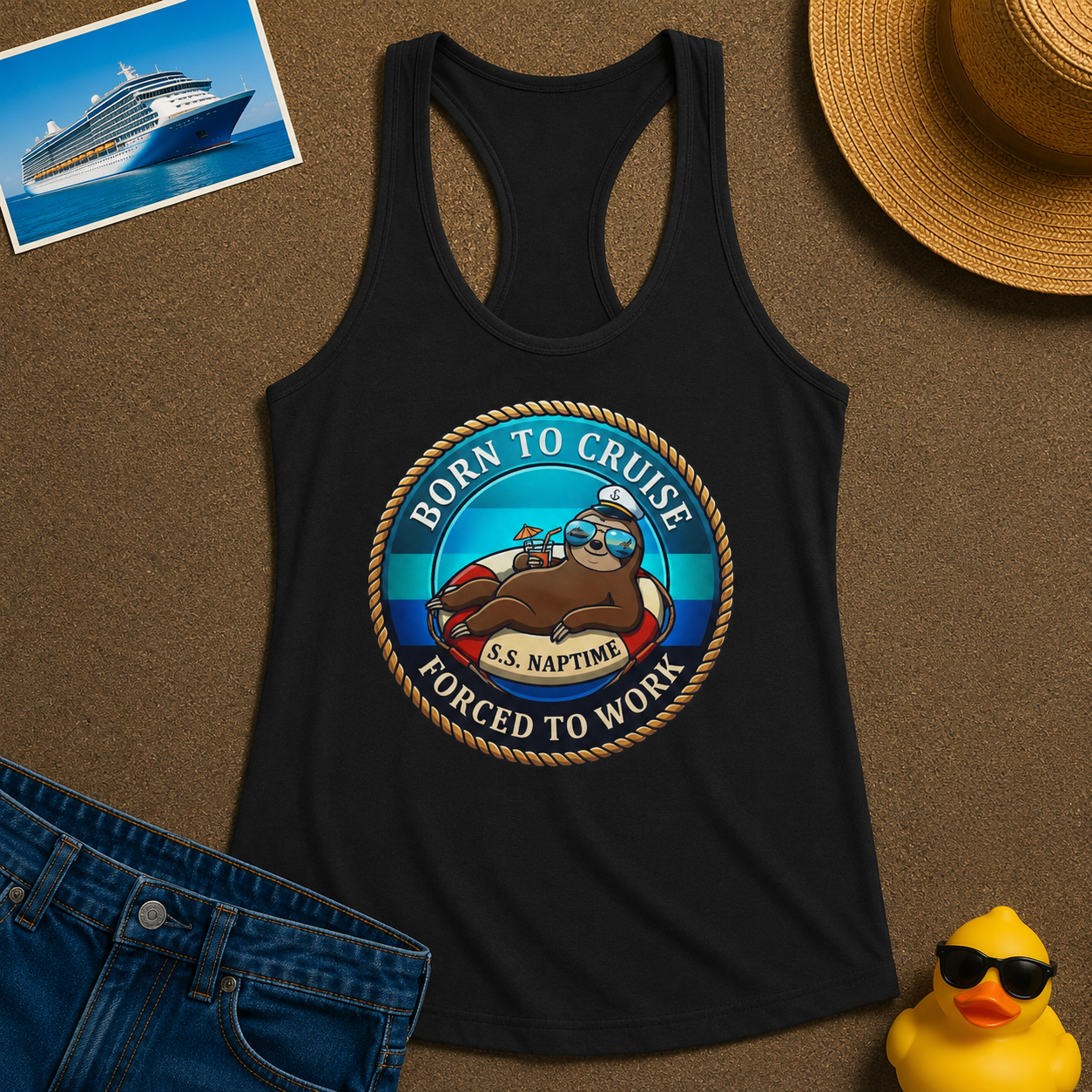 Born to Cruise Forced to Work Tank