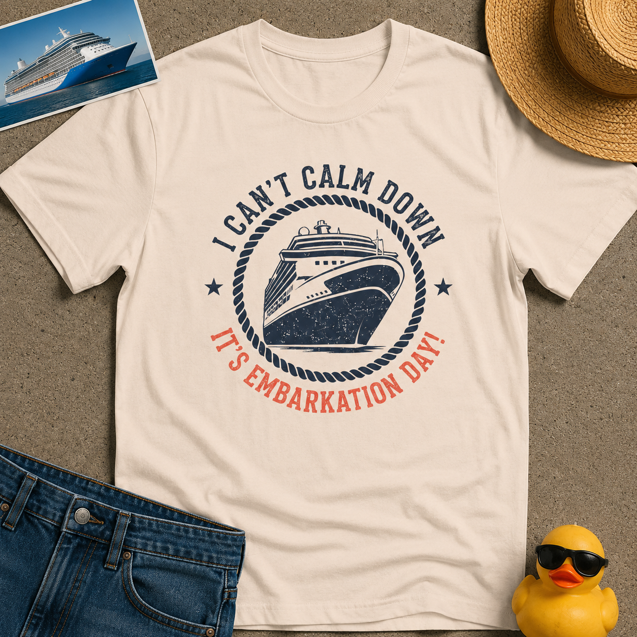 I Can't Calm Down it's Embarkation Day Tee