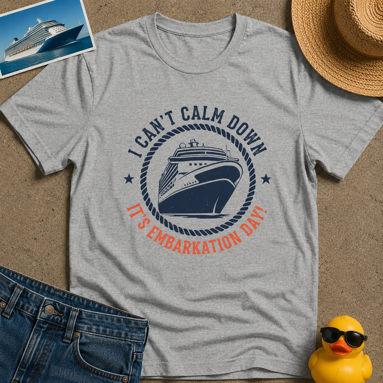 I Can't Calm Down it's Embarkation Day Tee
