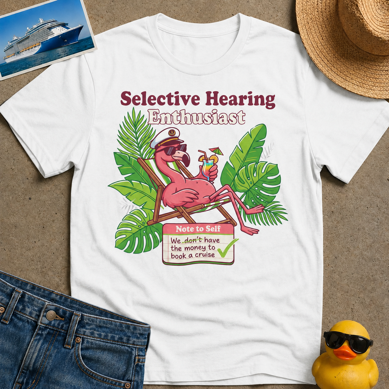 Selective Hearing Enthusiast We don't have the money for a Cruise Tee