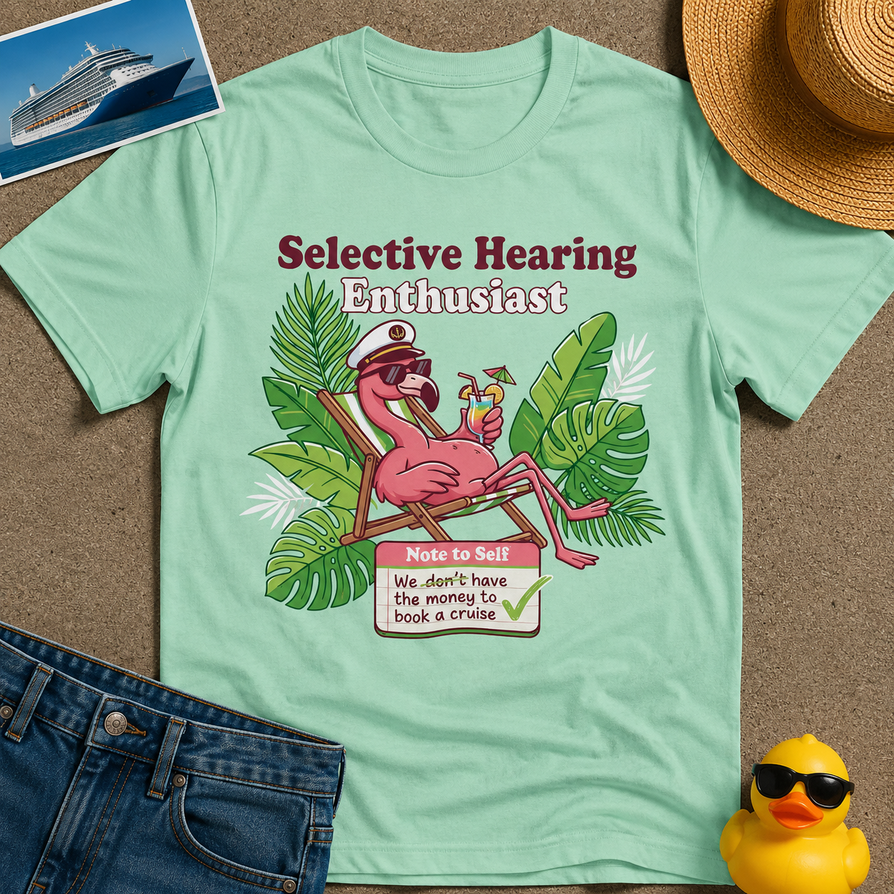Selective Hearing Enthusiast We don't have the money for a Cruise Tee