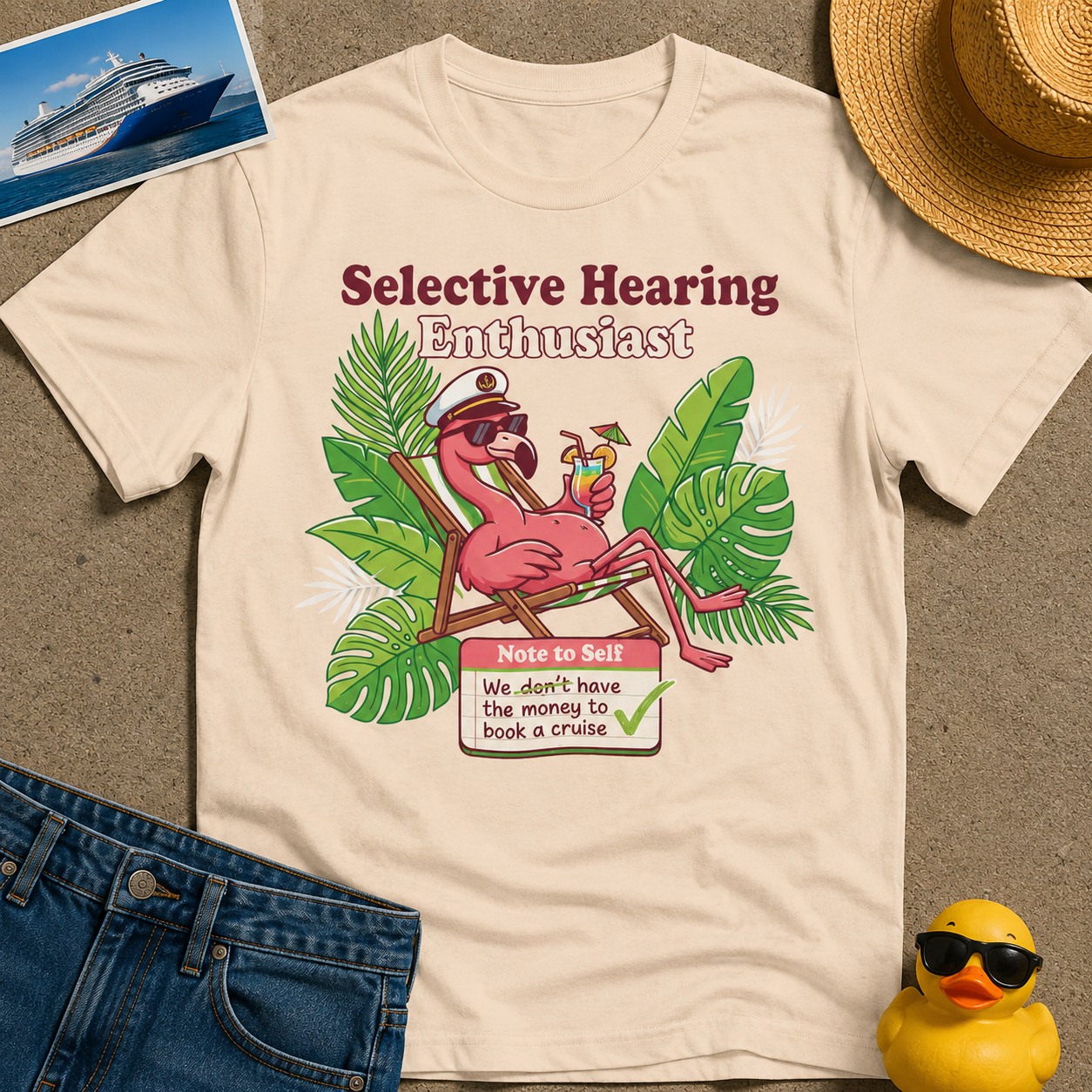 Selective Hearing Enthusiast We don't have the money for a Cruise Tee