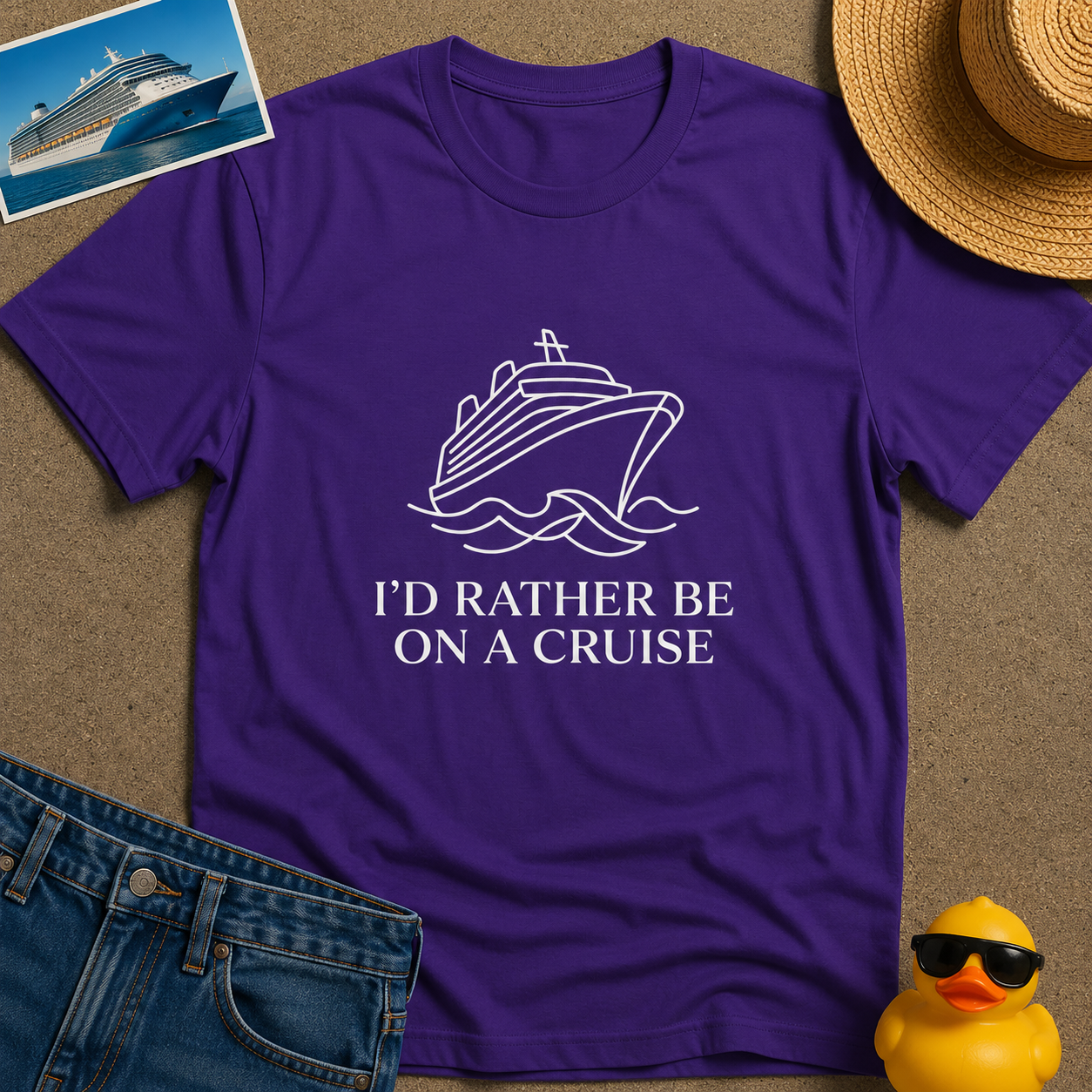 I'd Rather Be on a Cruise Tee