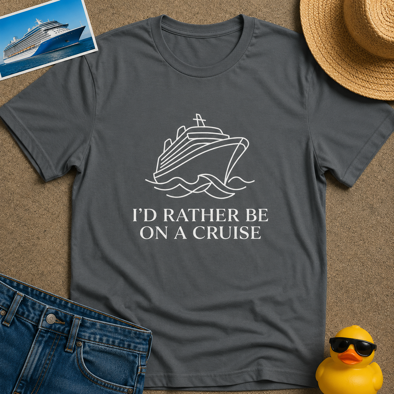 I'd Rather Be on a Cruise Tee