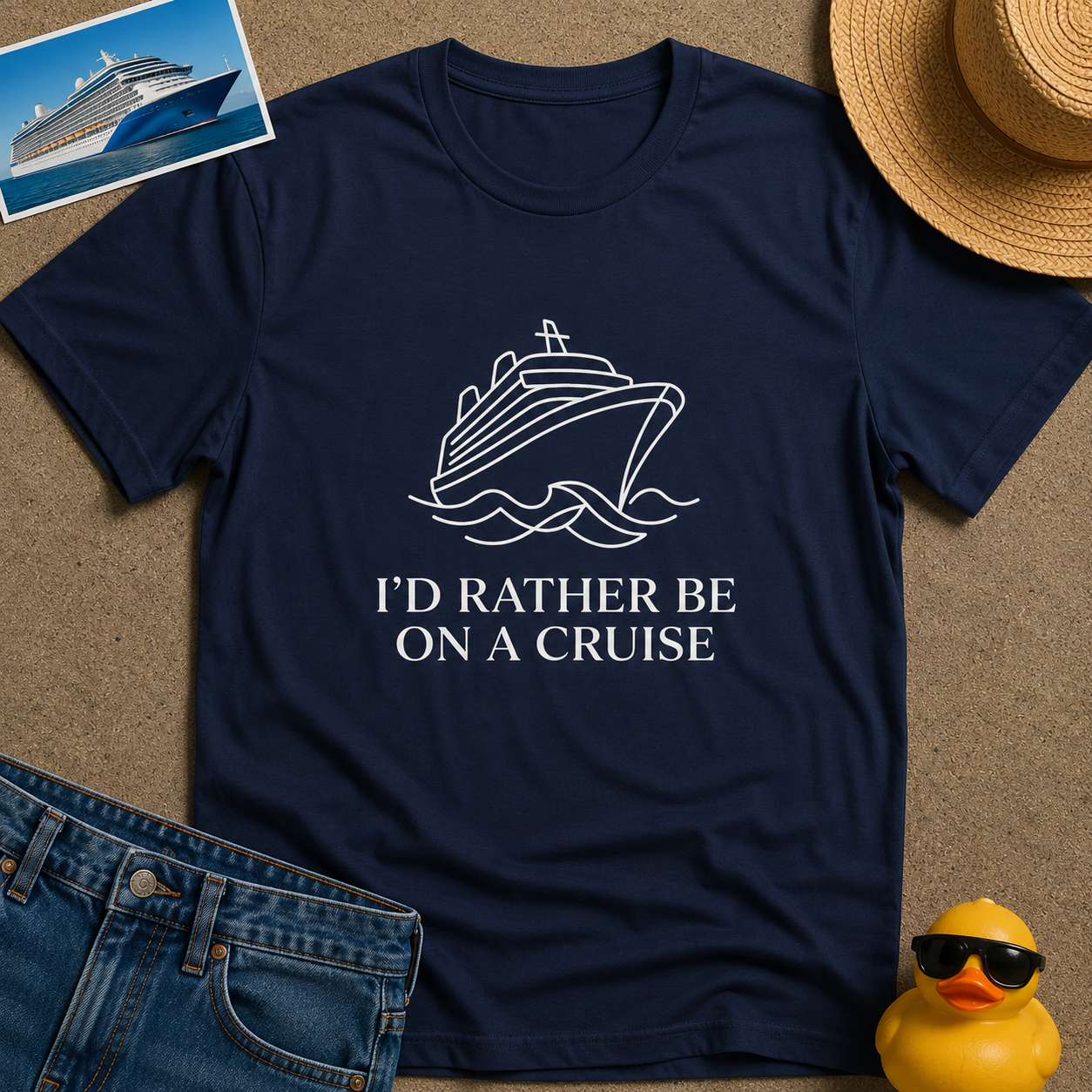I'd Rather Be on a Cruise Tee