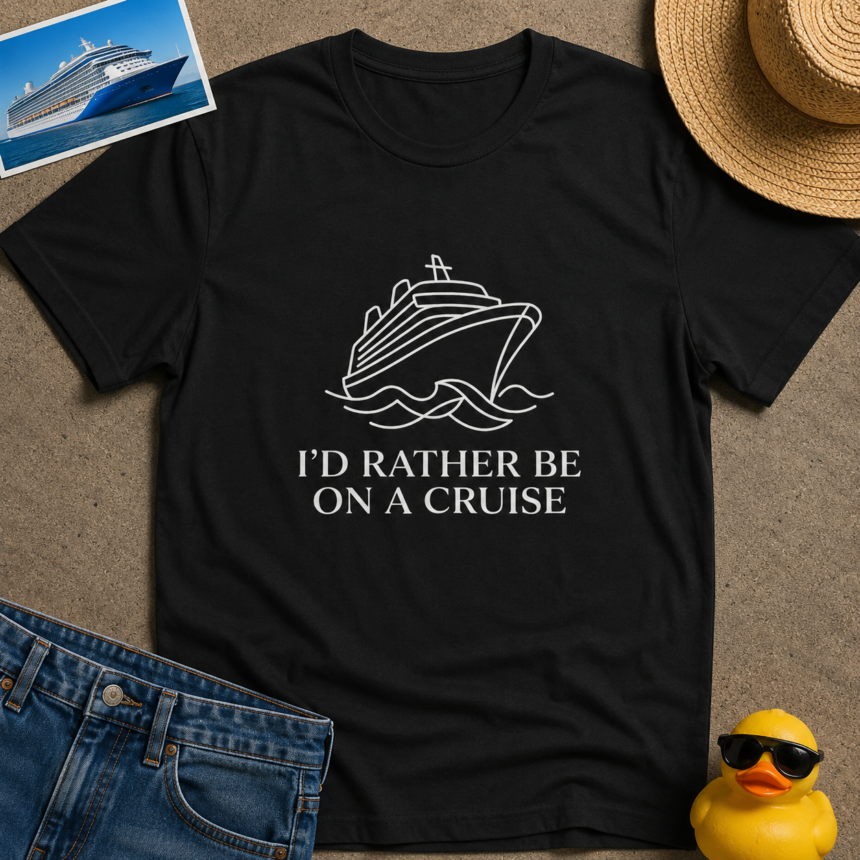 I'd Rather Be on a Cruise Tee