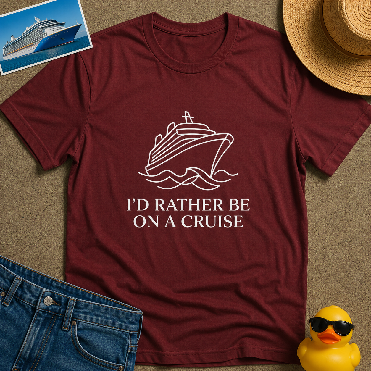 I'd Rather Be on a Cruise Tee